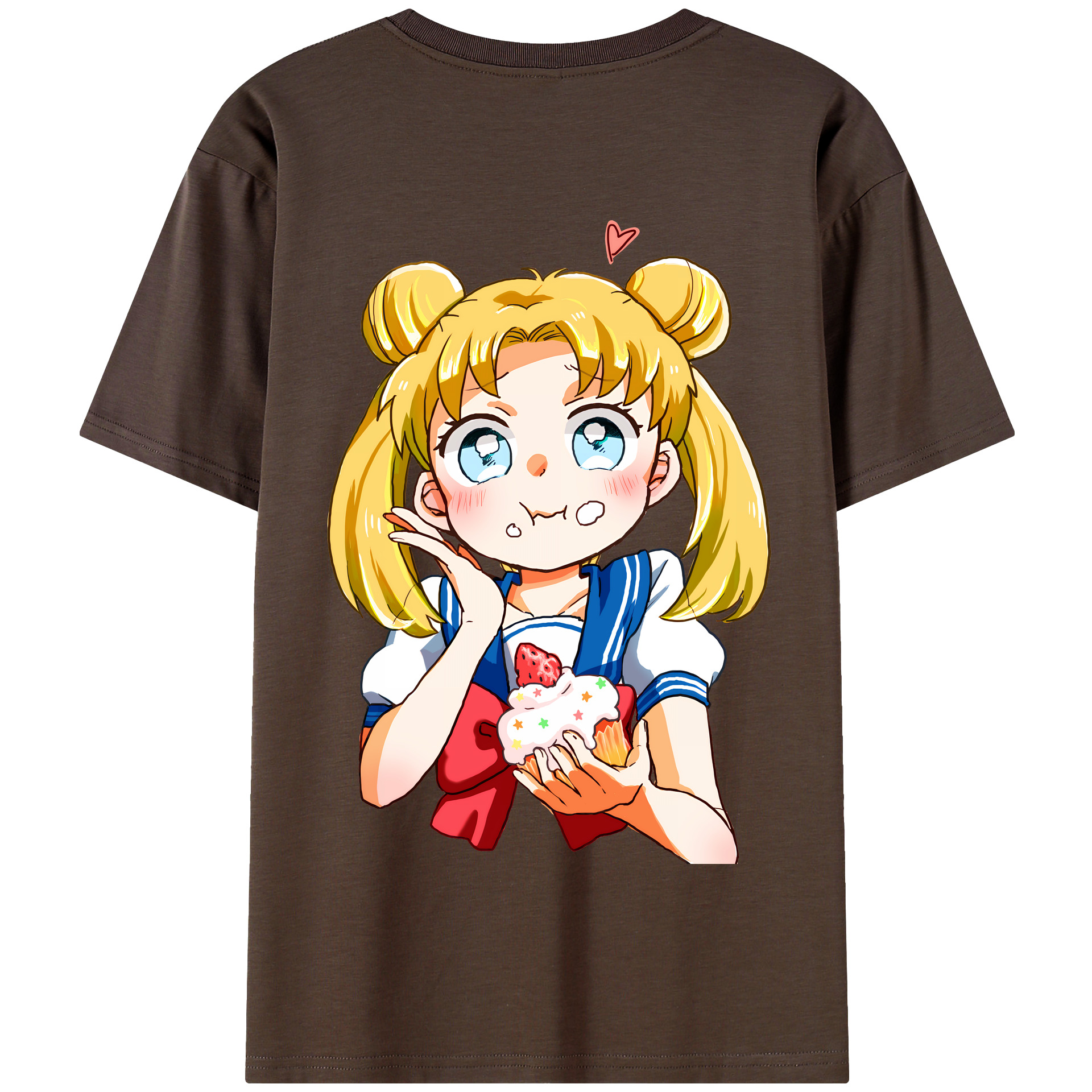 （画像用） 美少女戦士セーラームーン 愛野 美奈子 あいの みなこ Sailor Moon Aino Minako 綿100％半袖Tシャツ（背面プリント）