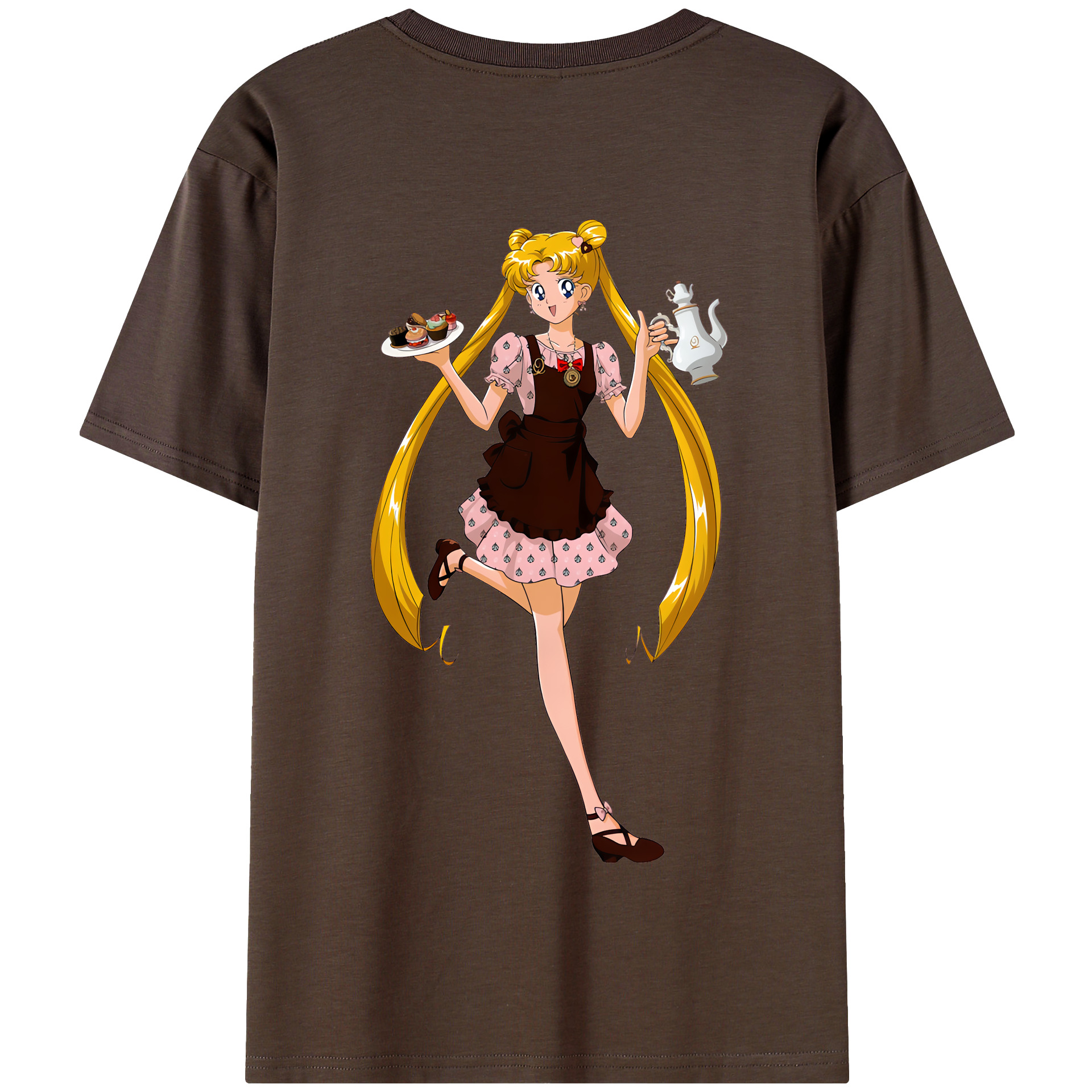 （画像用） 美少女戦士セーラームーン 愛野 美奈子 あいの みなこ Sailor Moon Aino Minako 綿100％半袖Tシャツ（背面プリント）