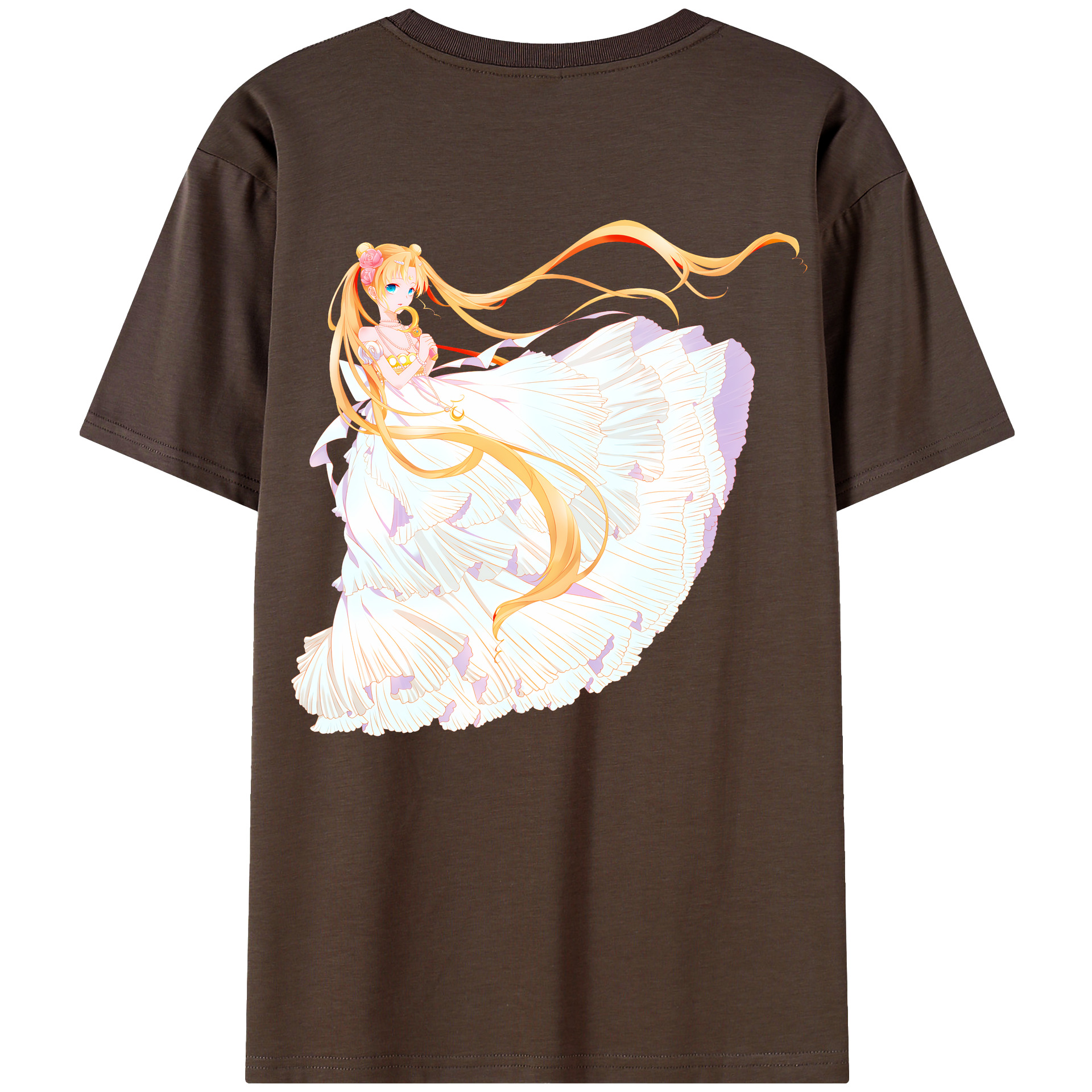 （画像用） 美少女戦士セーラームーン 愛野 美奈子 あいの みなこ Sailor Moon Aino Minako 綿100％半袖Tシャツ（背面プリント）