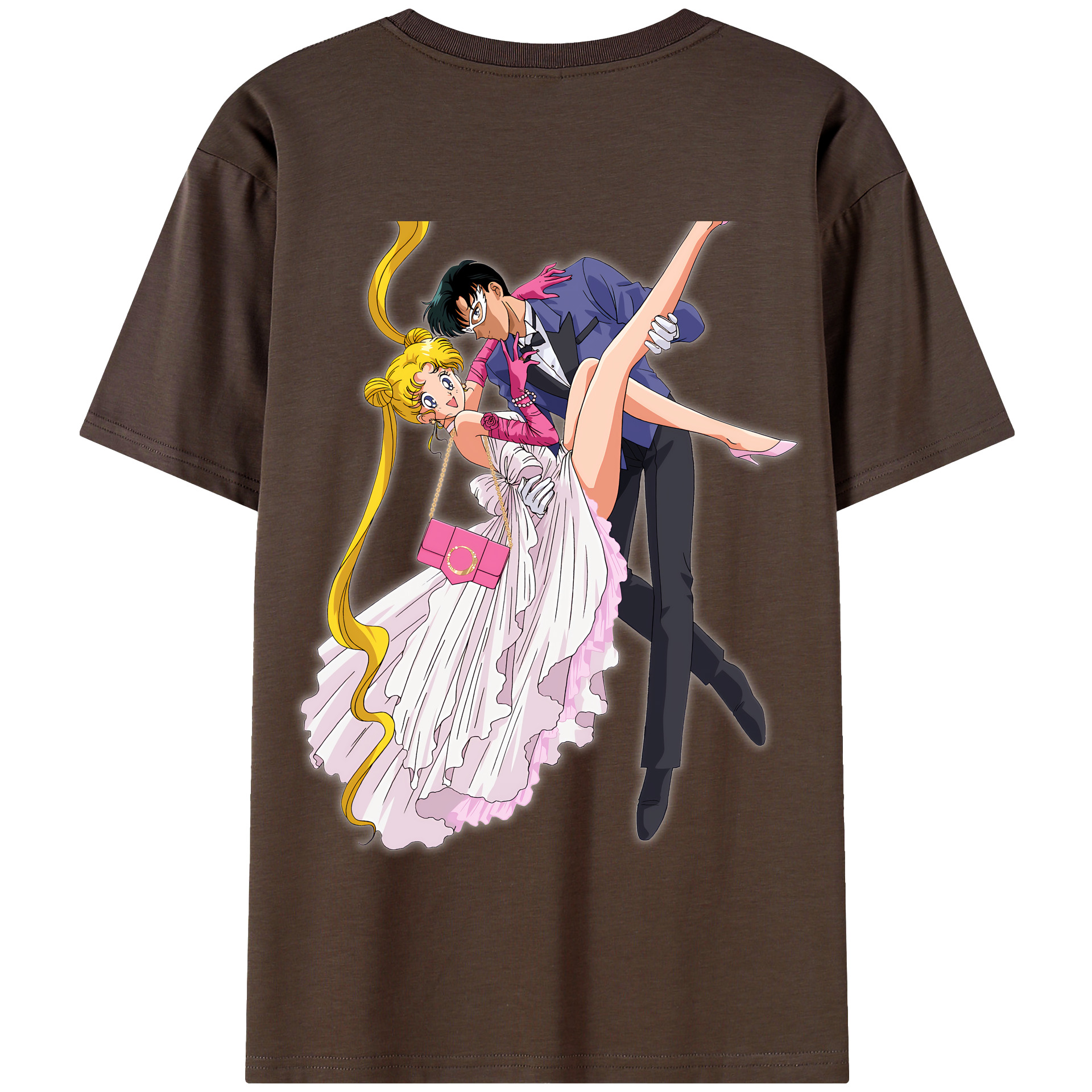 （画像用） 美少女戦士セーラームーン 愛野 美奈子 あいの みなこ Sailor Moon Aino Minako 綿100％半袖Tシャツ（背面プリント）