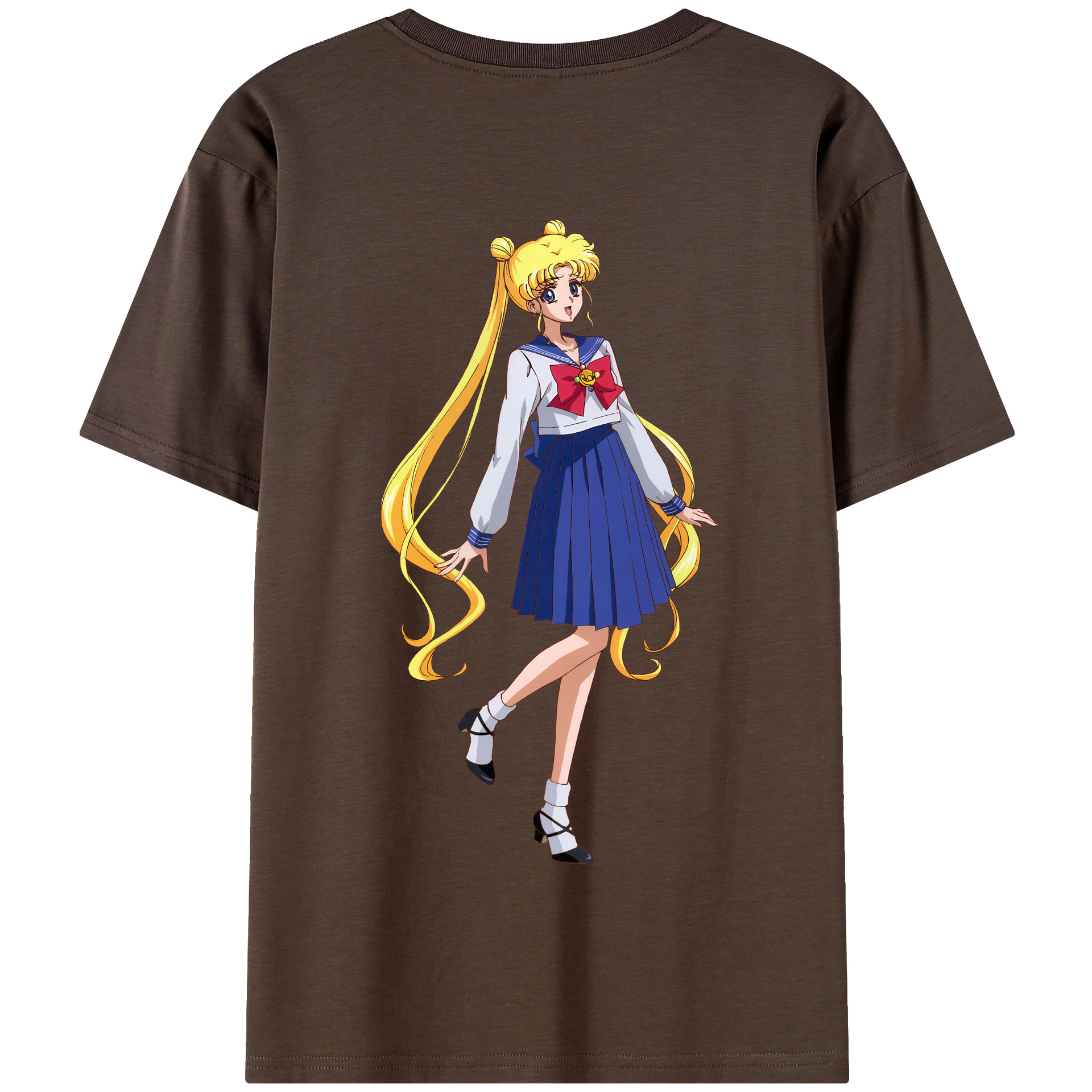（画像用） 美少女戦士セーラームーン 愛野 美奈子 あいの みなこ Sailor Moon Aino Minako 綿100％半袖Tシャツ（背面プリント）