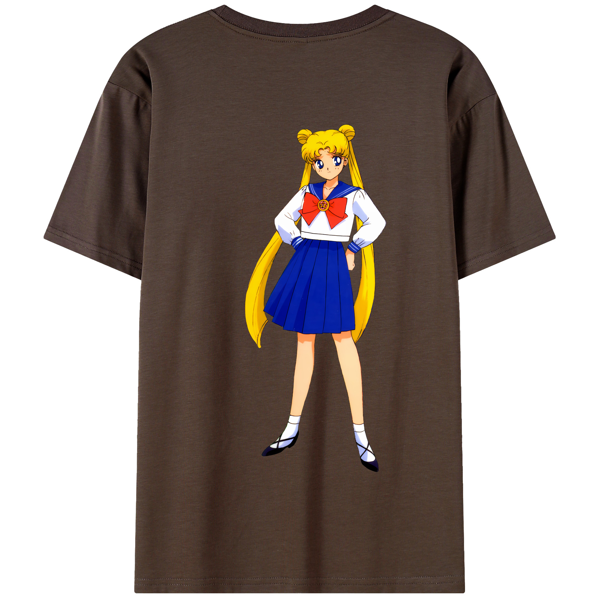 （画像用） 美少女戦士セーラームーン 愛野 美奈子 あいの みなこ Sailor Moon Aino Minako 綿100％半袖Tシャツ（背面プリント）