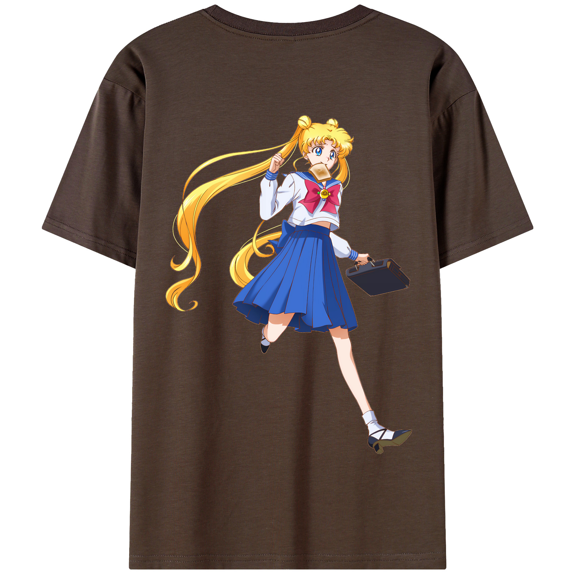 （画像用） 美少女戦士セーラームーン 愛野 美奈子 あいの みなこ Sailor Moon Aino Minako 綿100％半袖Tシャツ（背面プリント）
