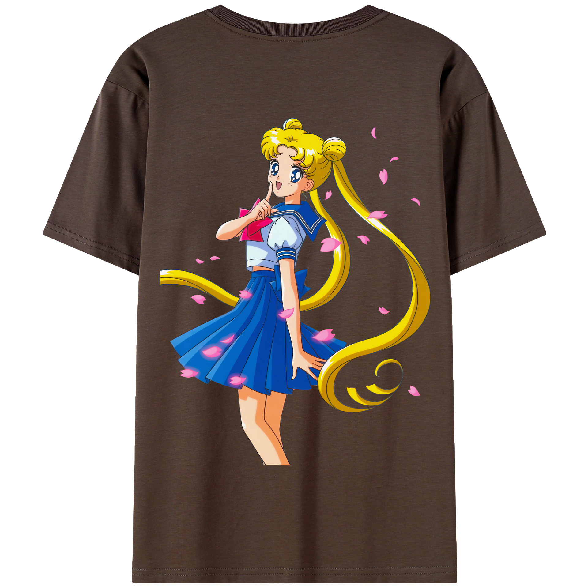 （画像用） 美少女戦士セーラームーン 愛野 美奈子 あいの みなこ Sailor Moon Aino Minako 綿100％半袖Tシャツ（背面プリント）