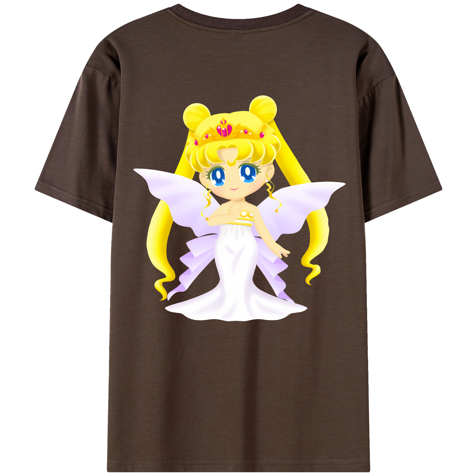 （画像用） 美少女戦士セーラームーン 愛野 美奈子 あいの みなこ Sailor Moon Aino Minako 綿100％半袖Tシャツ（背面プリント）