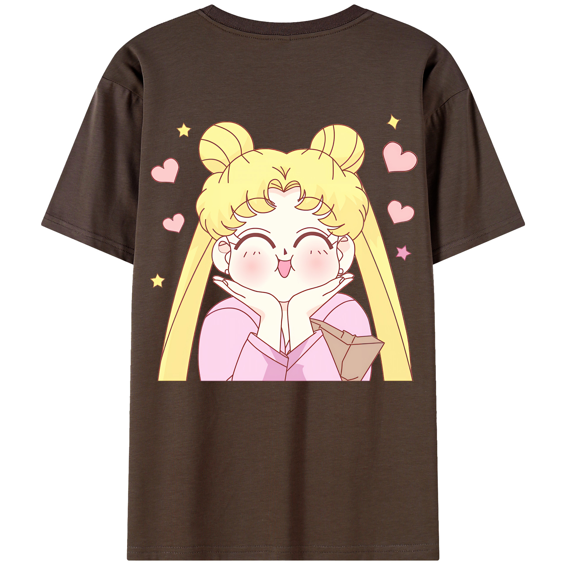 （画像用） 美少女戦士セーラームーン 愛野 美奈子 あいの みなこ Sailor Moon Aino Minako 綿100％半袖Tシャツ（背面プリント）