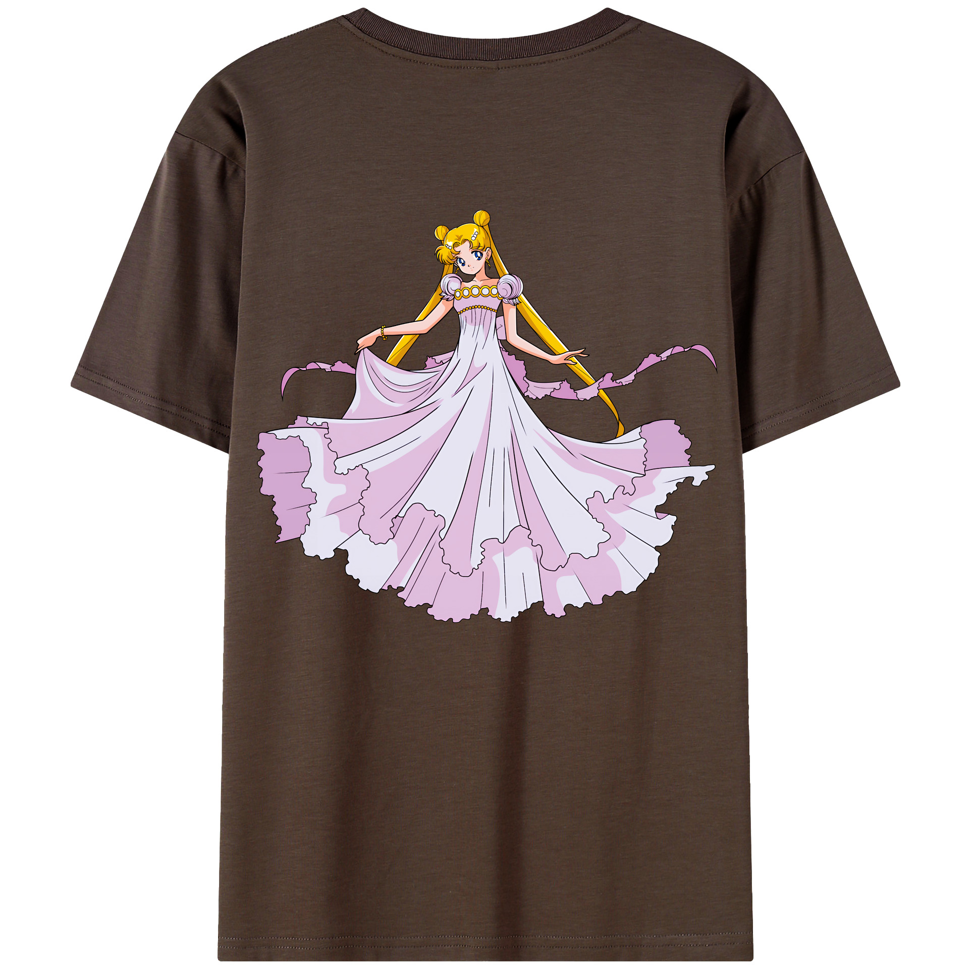 （画像用） 美少女戦士セーラームーン 愛野 美奈子 あいの みなこ Sailor Moon Aino Minako 綿100％半袖Tシャツ（背面プリント）