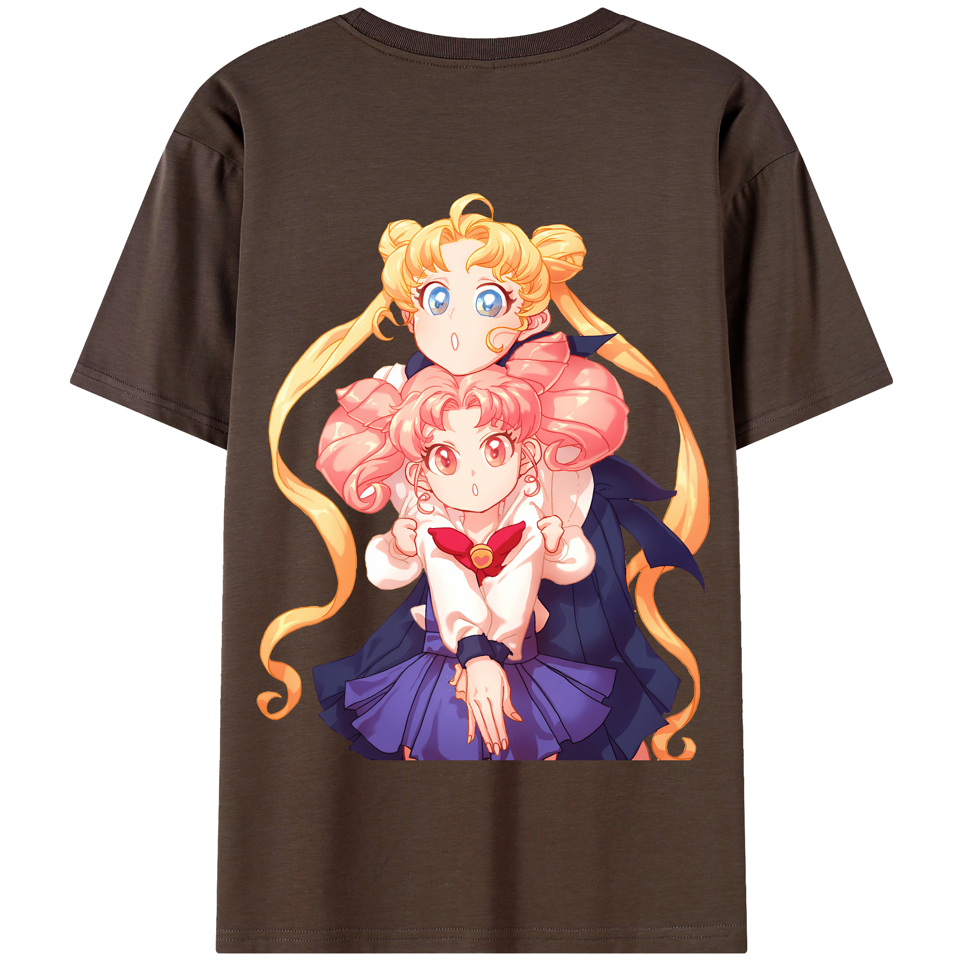 （画像用） 美少女戦士セーラームーン 愛野 美奈子 あいの みなこ Sailor Moon Aino Minako 綿100％半袖Tシャツ（背面プリント）