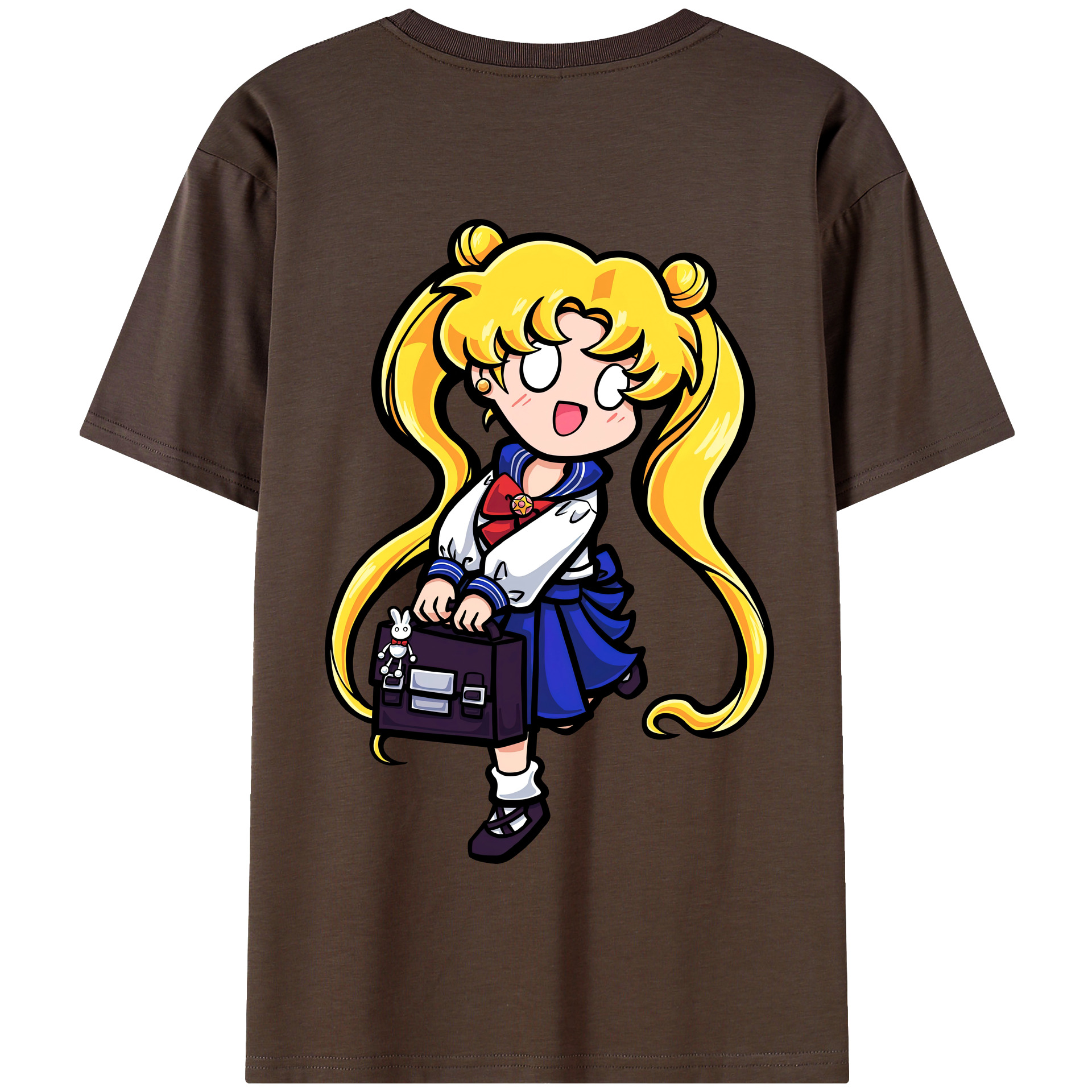 （画像用） 美少女戦士セーラームーン 愛野 美奈子 あいの みなこ Sailor Moon Aino Minako 綿100％半袖Tシャツ（背面プリント）