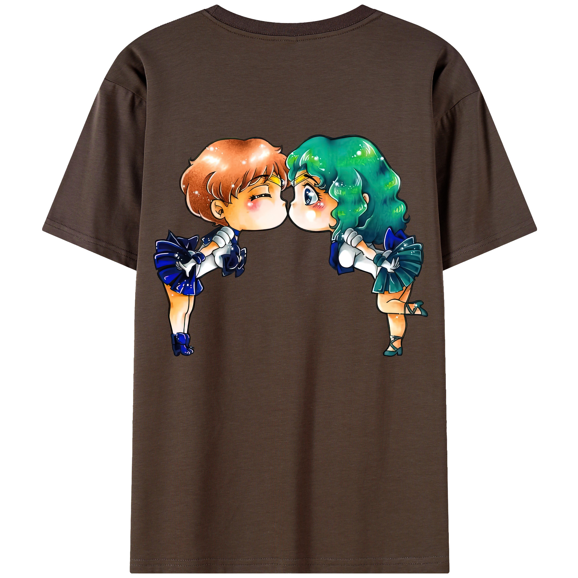 （画像用） 美少女戦士セーラームーン 天王はるか Sailor Moon Tenoh Haruka 綿100％半袖Tシャツ（背面プリント）
