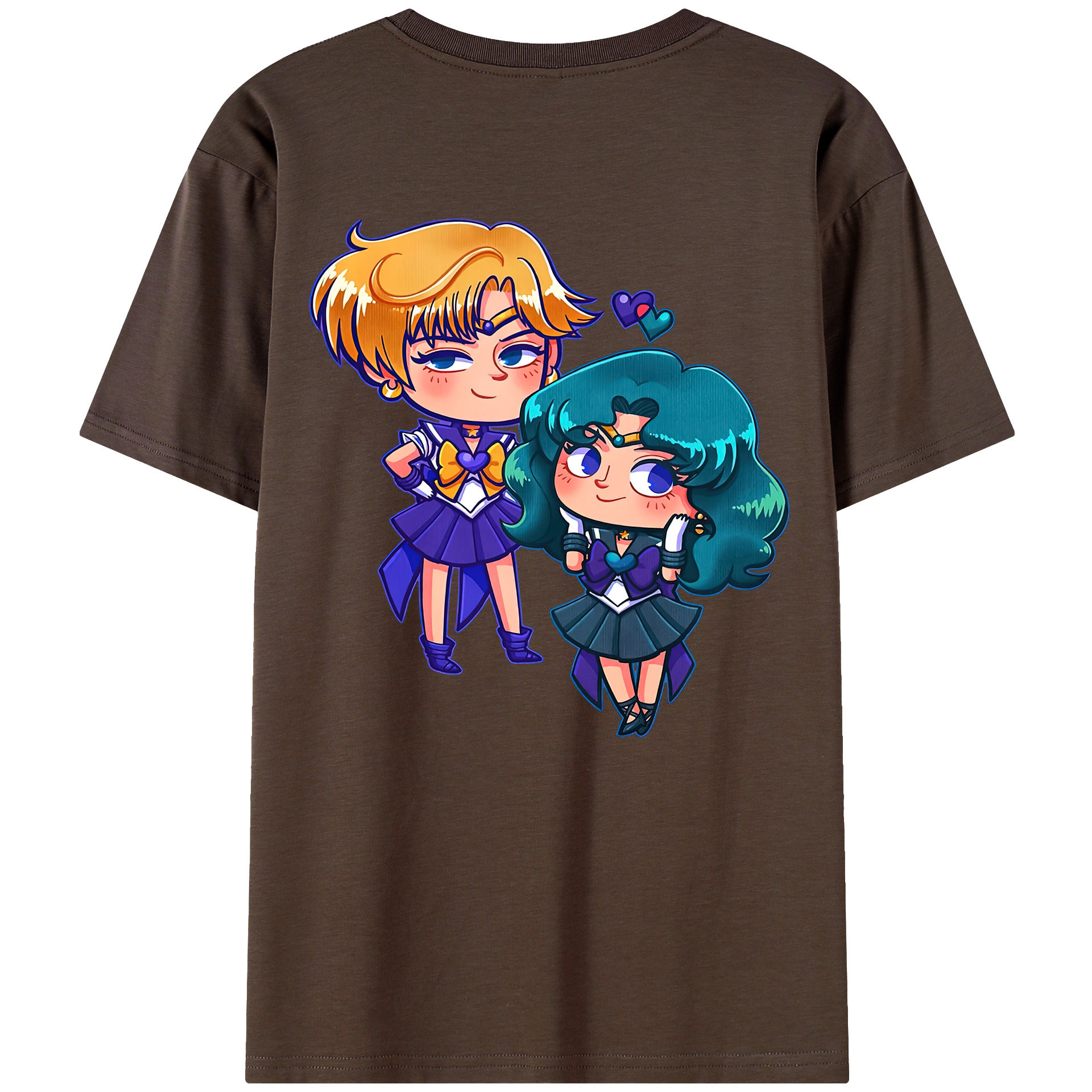 （画像用） 美少女戦士セーラームーン 天王はるか Sailor Moon Tenoh Haruka 綿100％半袖Tシャツ（背面プリント）