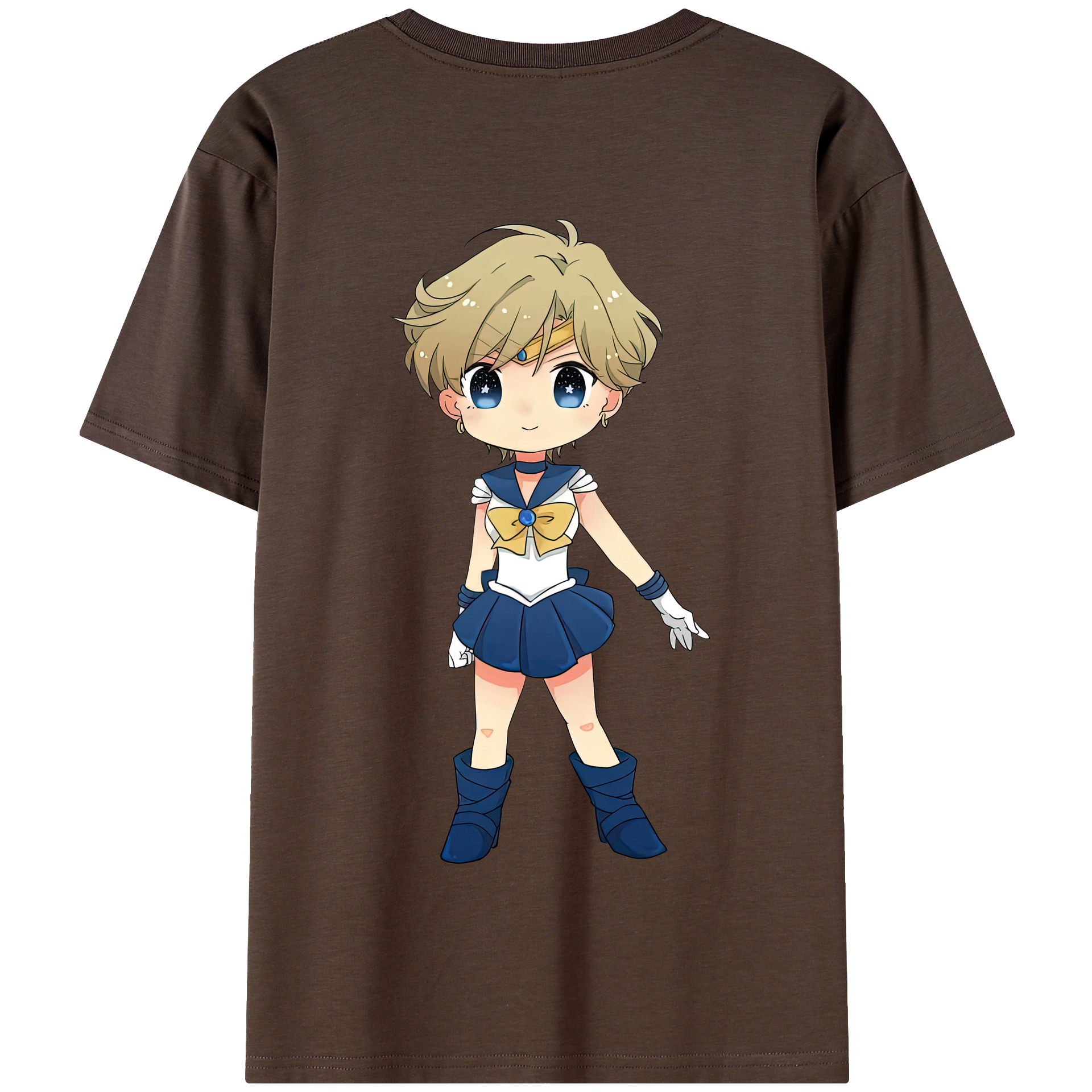 （画像用） 美少女戦士セーラームーン 天王はるか Sailor Moon Tenoh Haruka 綿100％半袖Tシャツ（背面プリント）