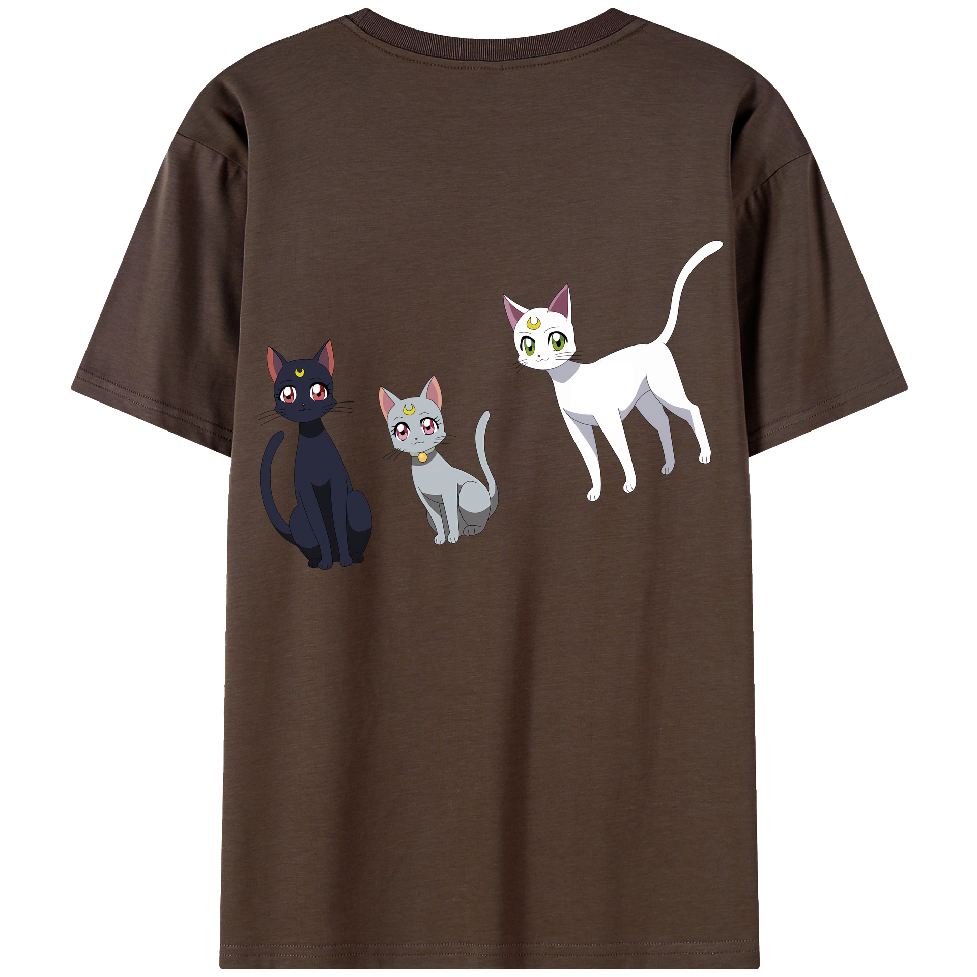 （画像用） 美少女戦士セーラームーン Sailor Moon 綿100％半袖Tシャツ（背面プリント）