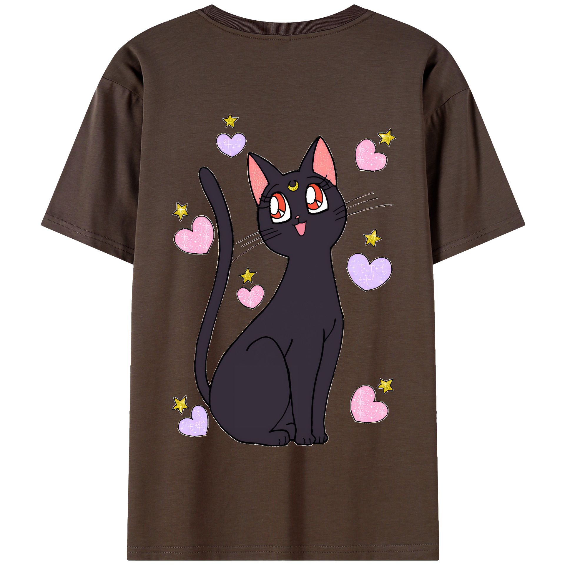 （画像用） 美少女戦士セーラームーン Sailor Moon 綿100％半袖Tシャツ（背面プリント）