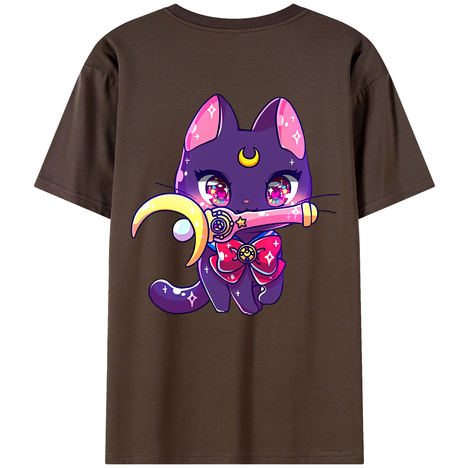 （画像用） 美少女戦士セーラームーン Sailor Moon 綿100％半袖Tシャツ（背面プリント）