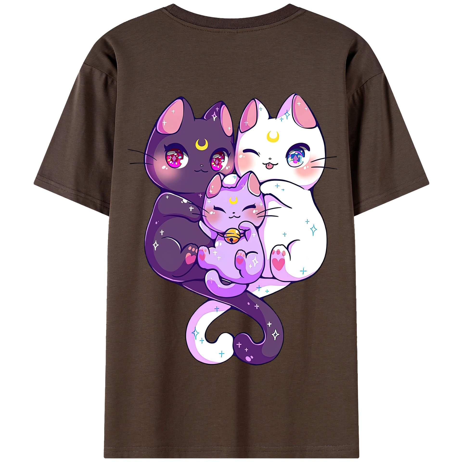 （画像用） 美少女戦士セーラームーン Sailor Moon 綿100％半袖Tシャツ（背面プリント）