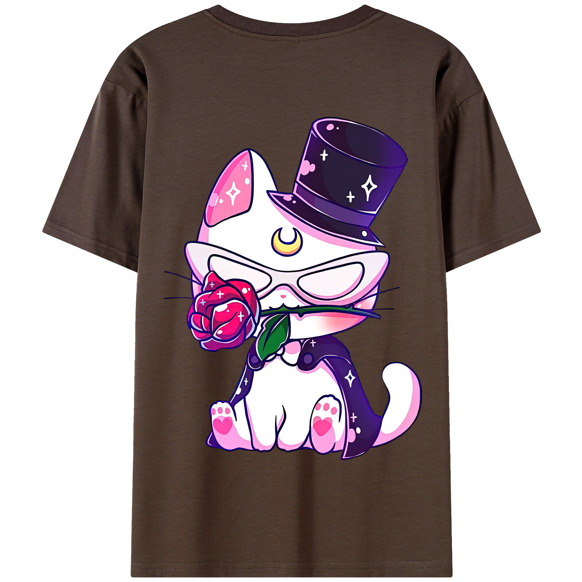 （画像用） 美少女戦士セーラームーン Sailor Moon 綿100％半袖Tシャツ（背面プリント）