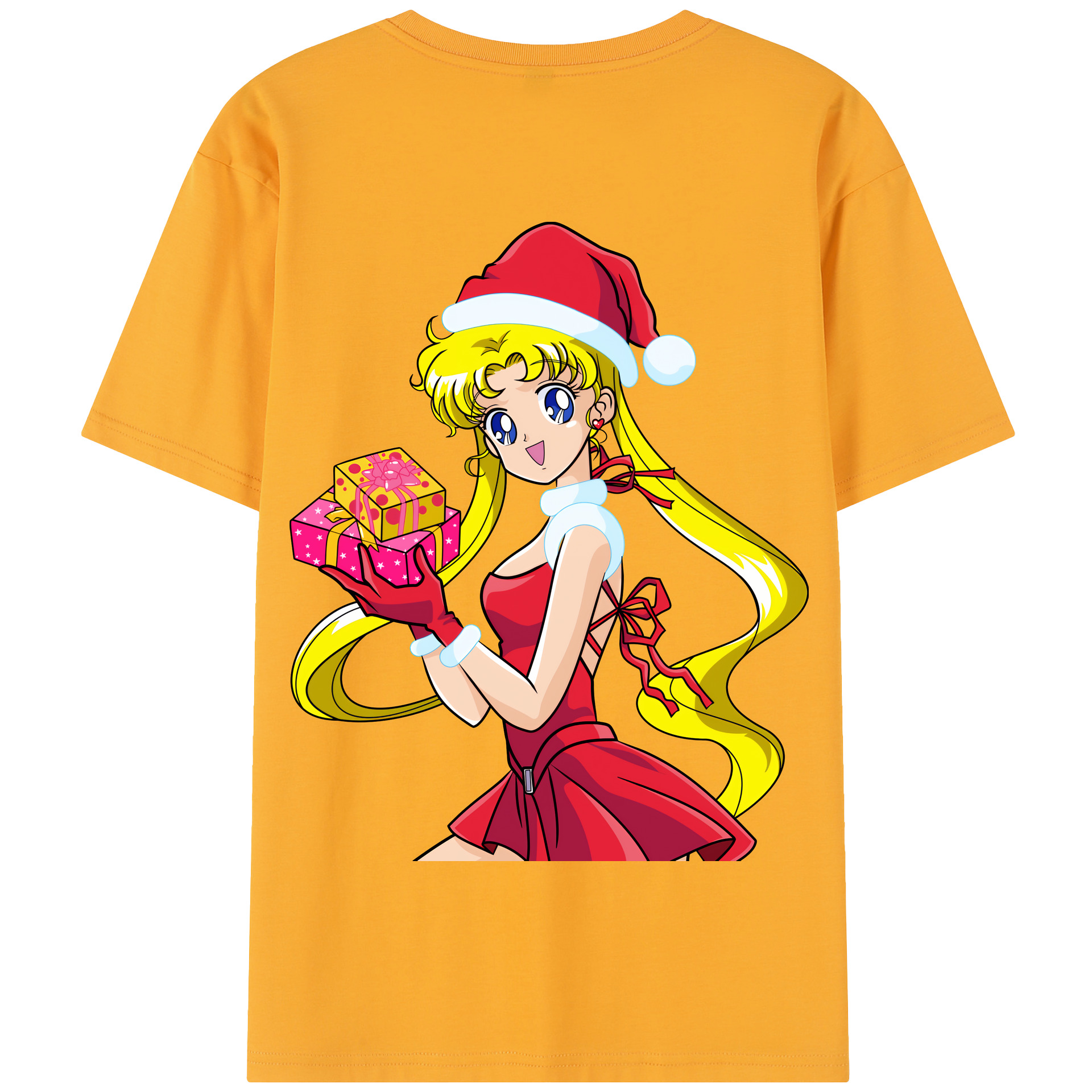 （画像用） 美少女戦士セーラームーン 月野 うさぎ つきの うさぎ Sailor Moon Tsukino Usagi 綿100％半袖Tシャツ（背面プリント）