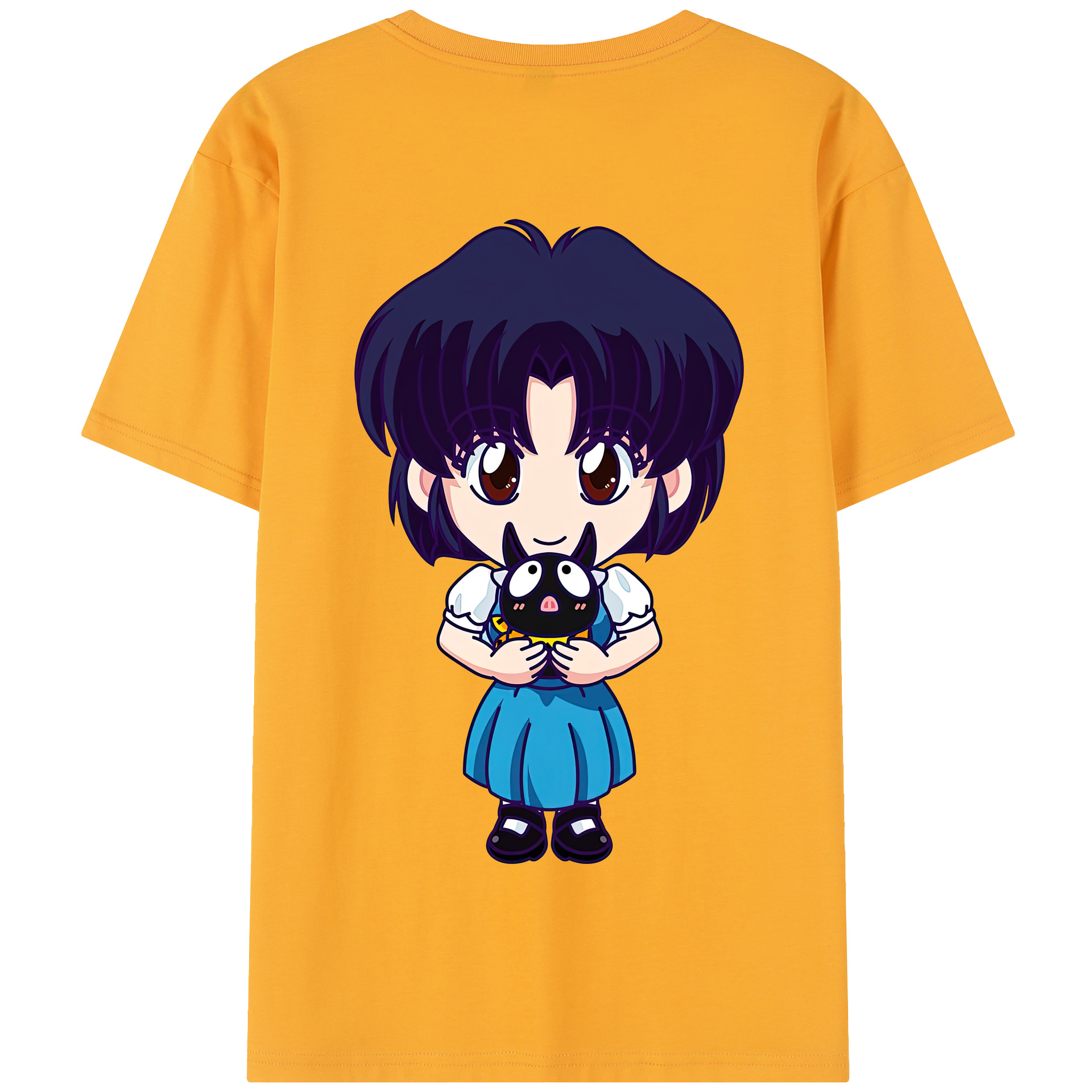 （画像用） 美少女戦士セーラームーン 水野 亜美 みずの あみ Sailor Moon Mizuno Ami 綿100％半袖Tシャツ（背面プリント）