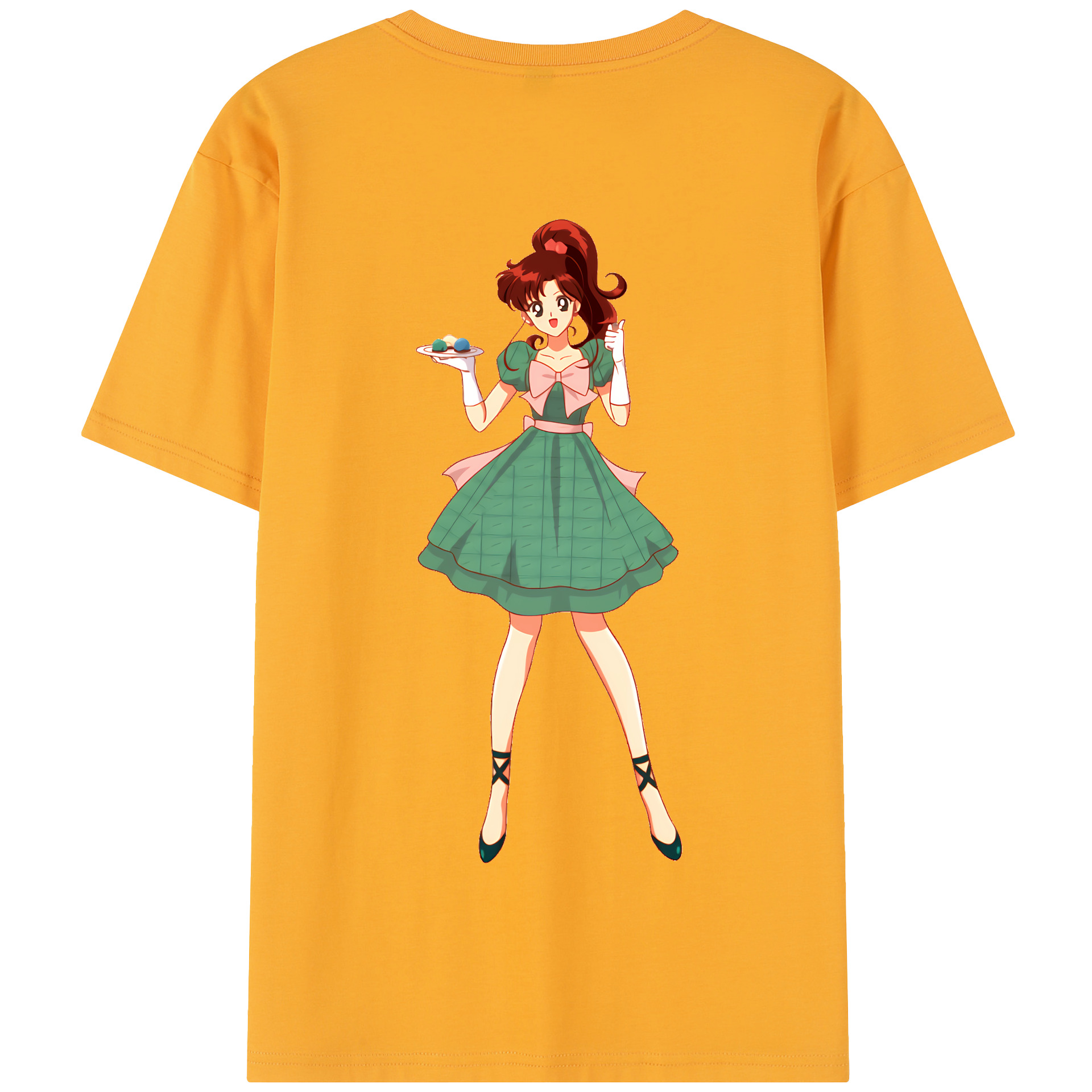 （画像用） 美少女戦士セーラームーン 木野 まこと きの まこと Sailor Moon Kino Makoto （セーラージュピター；Sailor Jupiter） 綿100％半袖Tシャツ（背面プリント）
