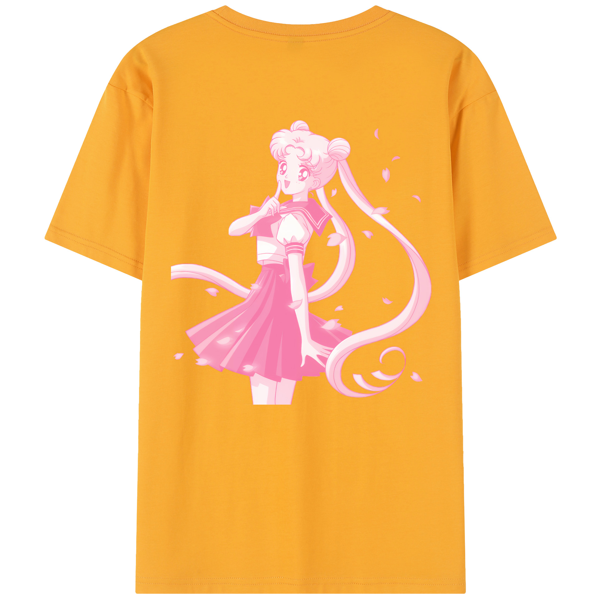 （画像用） 美少女戦士セーラームーン 愛野 美奈子 あいの みなこ Sailor Moon Aino Minako 綿100％半袖Tシャツ（背面プリント）