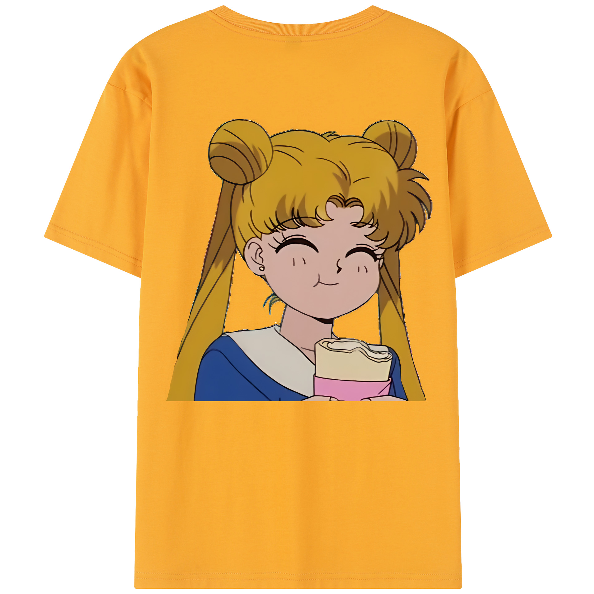 （画像用） 美少女戦士セーラームーン 愛野 美奈子 あいの みなこ Sailor Moon Aino Minako 綿100％半袖Tシャツ（背面プリント）