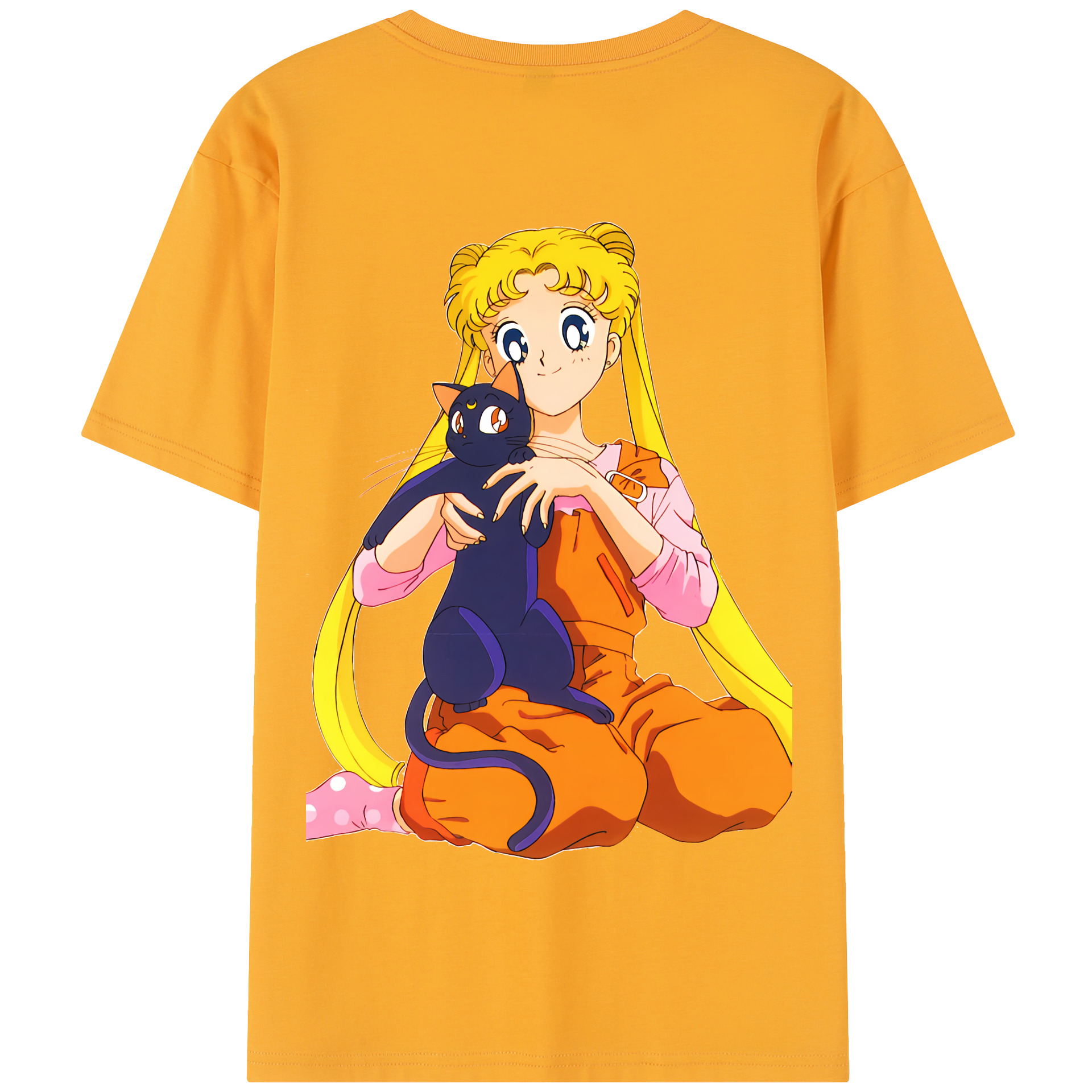 （画像用） 美少女戦士セーラームーン 愛野 美奈子 あいの みなこ Sailor Moon Aino Minako 綿100％半袖Tシャツ（背面プリント）