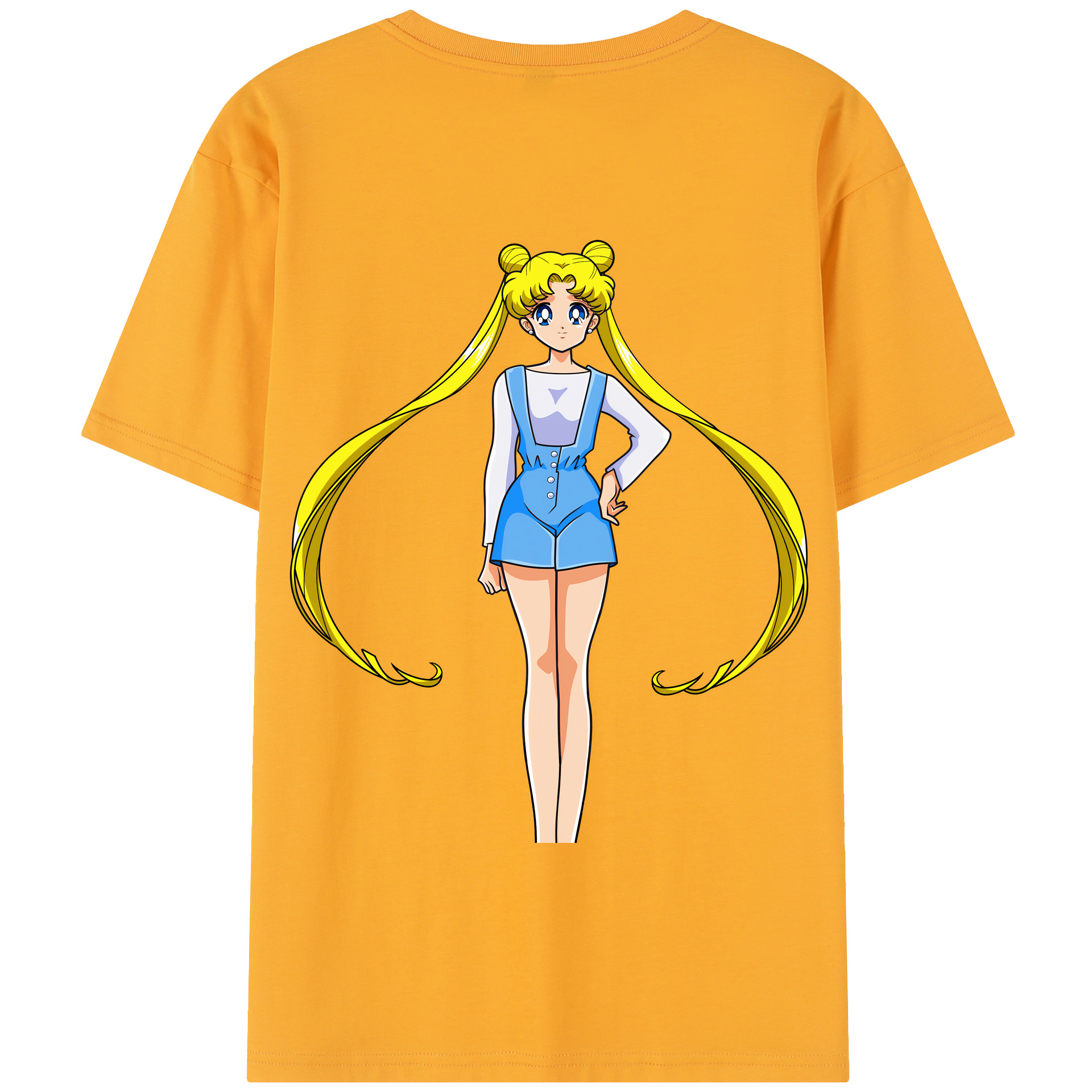（画像用） 美少女戦士セーラームーン 愛野 美奈子 あいの みなこ Sailor Moon Aino Minako 綿100％半袖Tシャツ（背面プリント）