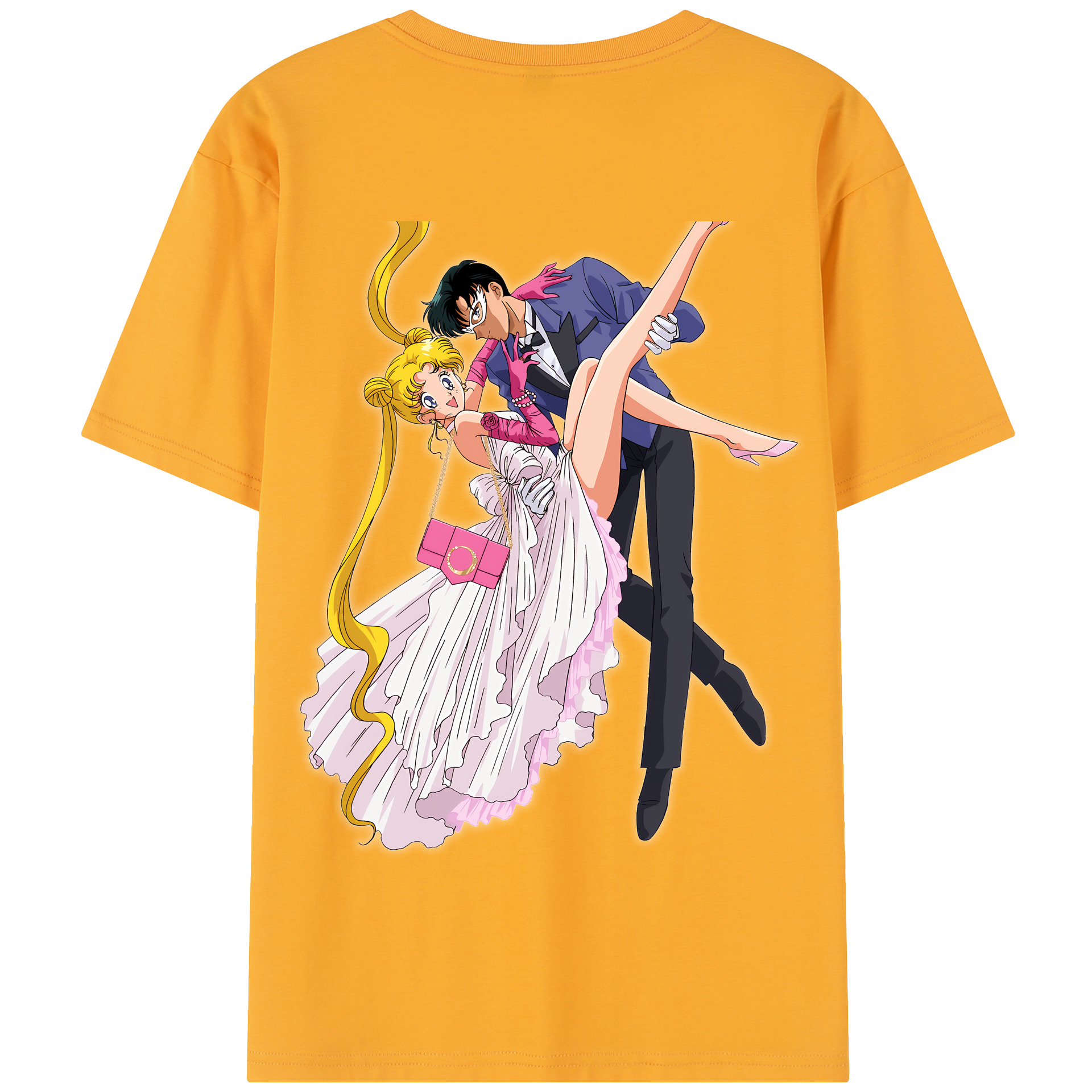 （画像用） 美少女戦士セーラームーン 愛野 美奈子 あいの みなこ Sailor Moon Aino Minako 綿100％半袖Tシャツ（背面プリント）
