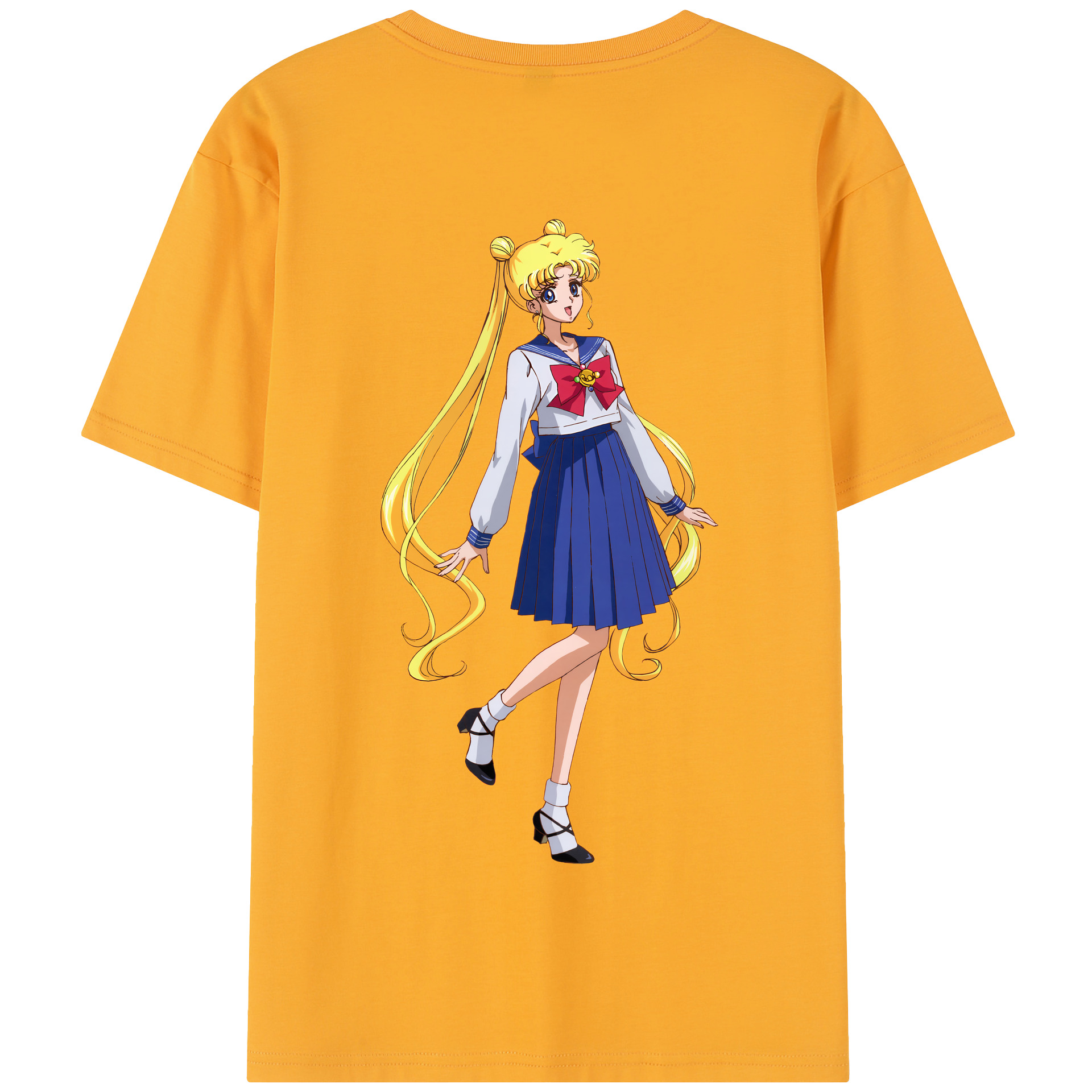 （画像用） 美少女戦士セーラームーン 愛野 美奈子 あいの みなこ Sailor Moon Aino Minako 綿100％半袖Tシャツ（背面プリント）