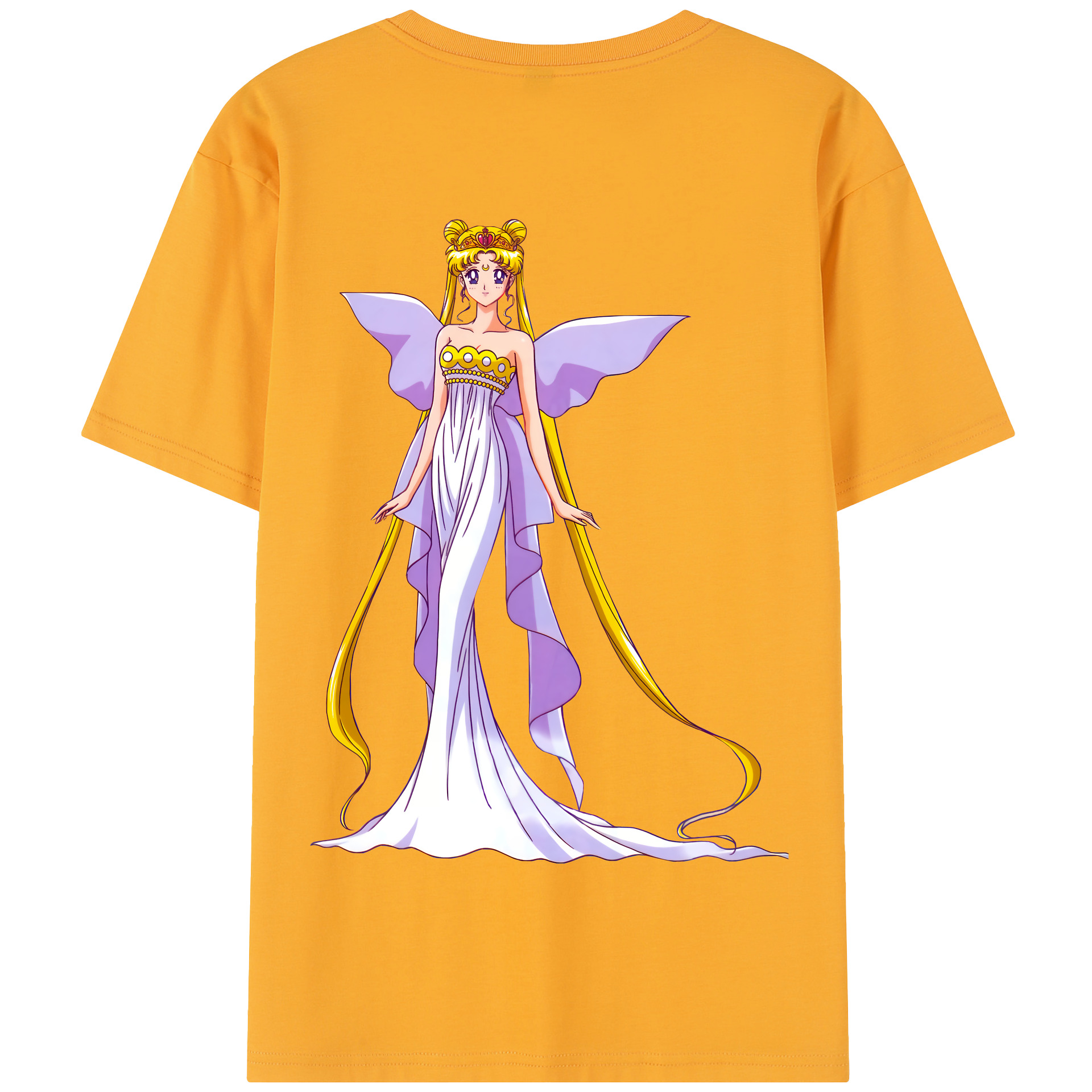 （画像用） 美少女戦士セーラームーン 愛野 美奈子 あいの みなこ Sailor Moon Aino Minako 綿100％半袖Tシャツ（背面プリント）