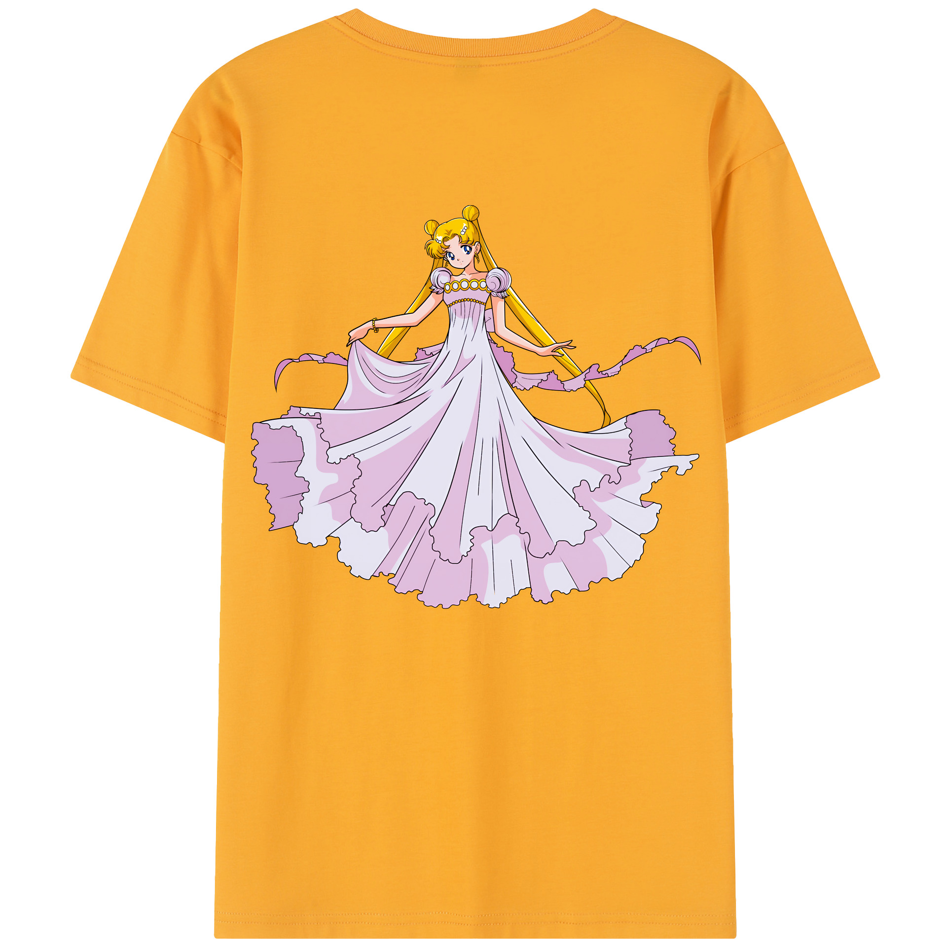 （画像用） 美少女戦士セーラームーン 愛野 美奈子 あいの みなこ Sailor Moon Aino Minako 綿100％半袖Tシャツ（背面プリント）