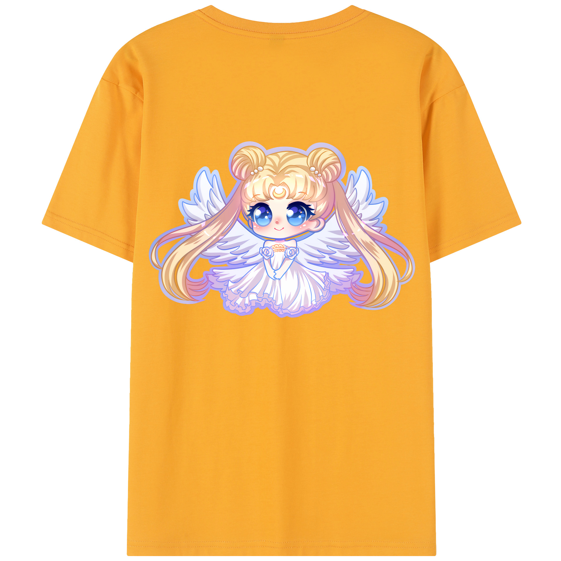 （画像用） 美少女戦士セーラームーン 愛野 美奈子 あいの みなこ Sailor Moon Aino Minako 綿100％半袖Tシャツ（背面プリント）