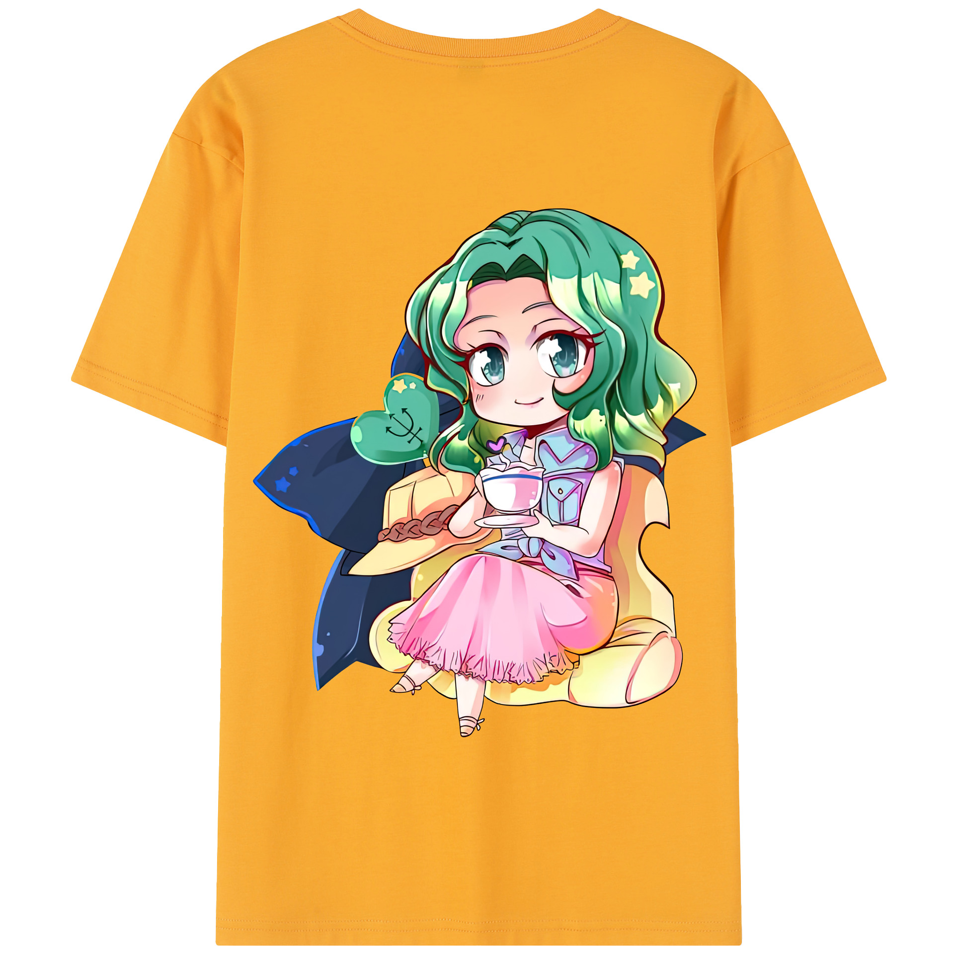 （画像用） 美少女戦士セーラームーン 海王 みちる（かいおう みちる） Sailor Moon Kaiou Michiru 綿100％半袖Tシャツ（背面プリント）