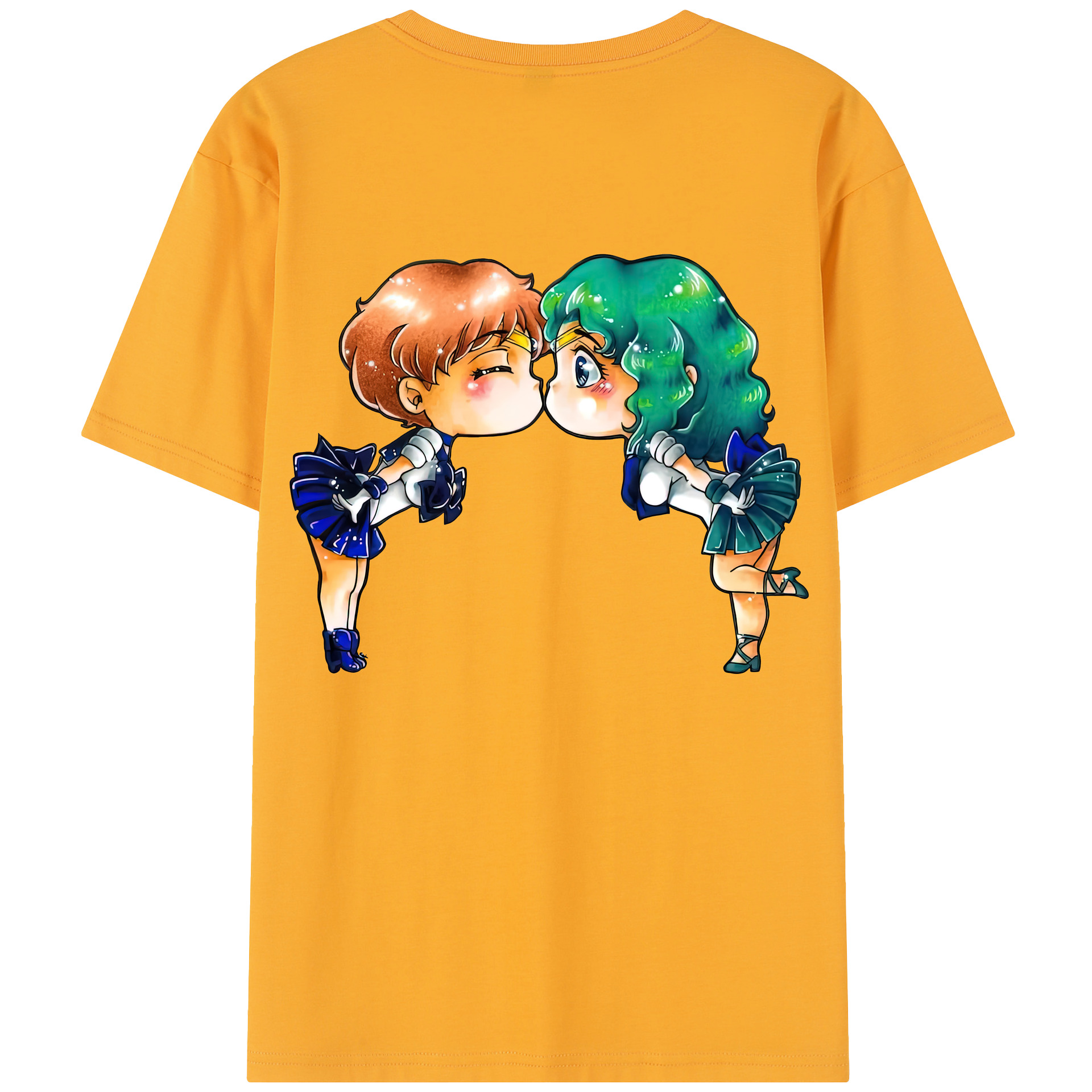 （画像用） 美少女戦士セーラームーン 天王はるか Sailor Moon Tenoh Haruka 綿100％半袖Tシャツ（背面プリント）