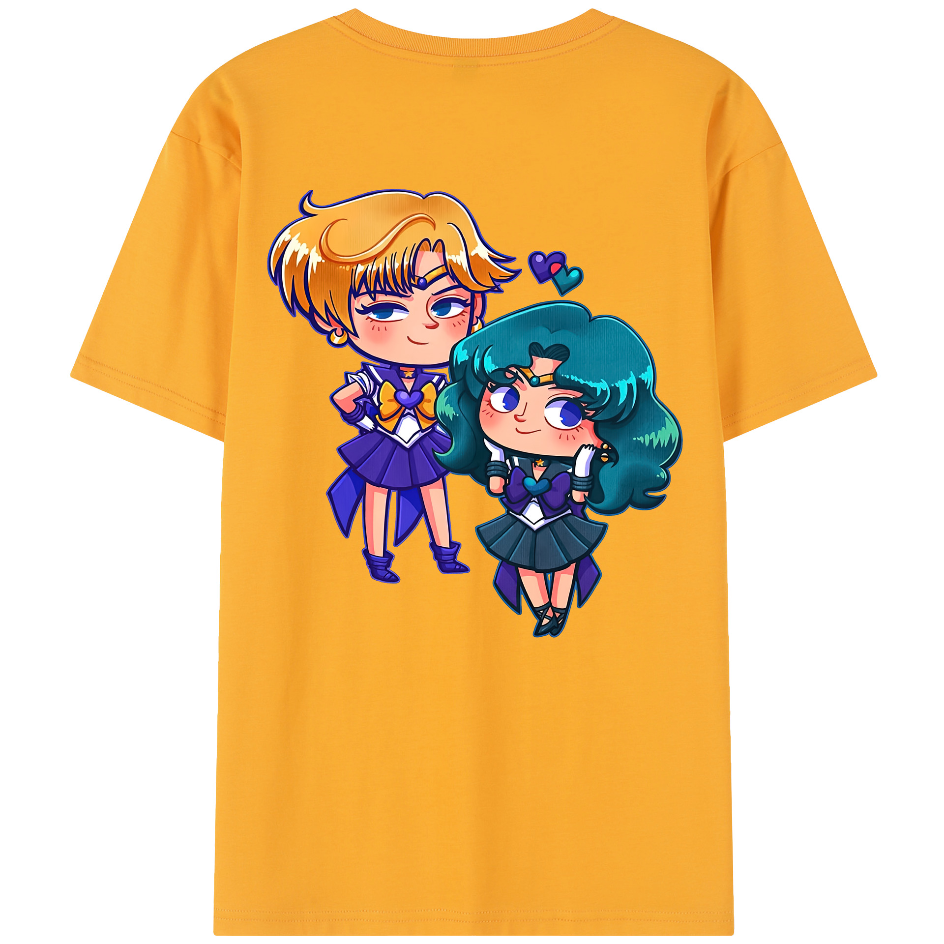 （画像用） 美少女戦士セーラームーン 天王はるか Sailor Moon Tenoh Haruka 綿100％半袖Tシャツ（背面プリント）