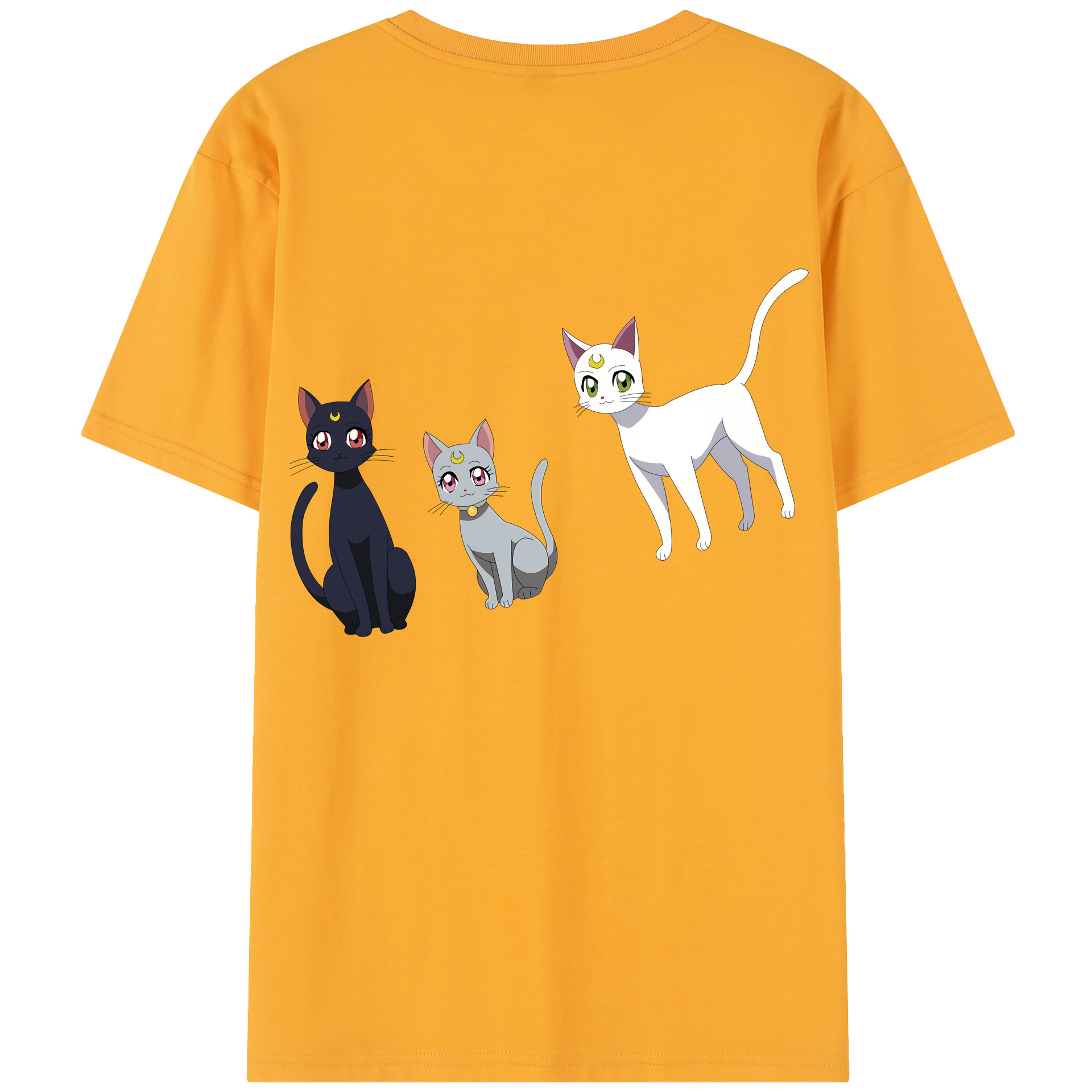 （画像用） 美少女戦士セーラームーン Sailor Moon 綿100％半袖Tシャツ（背面プリント）