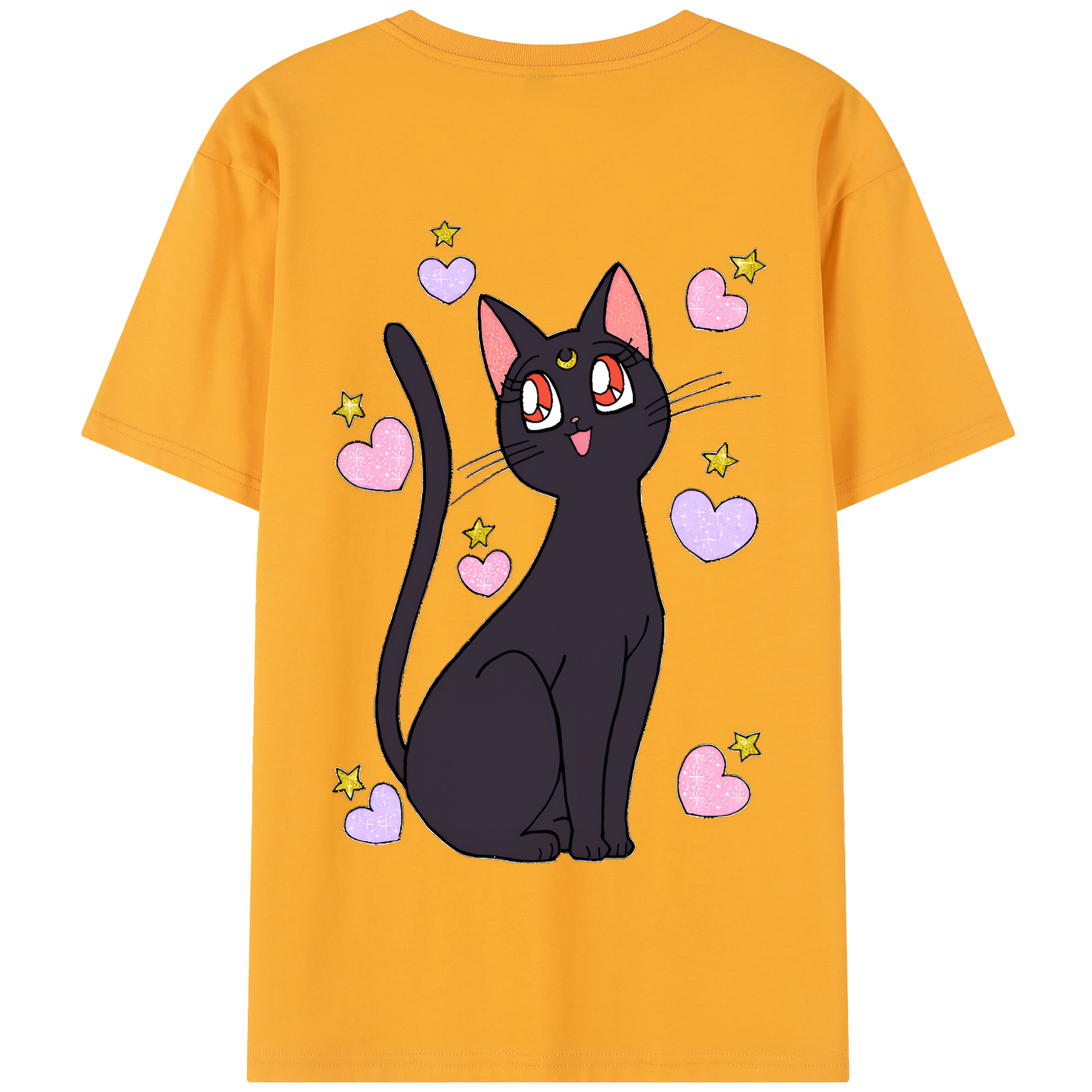 （画像用） 美少女戦士セーラームーン Sailor Moon 綿100％半袖Tシャツ（背面プリント）