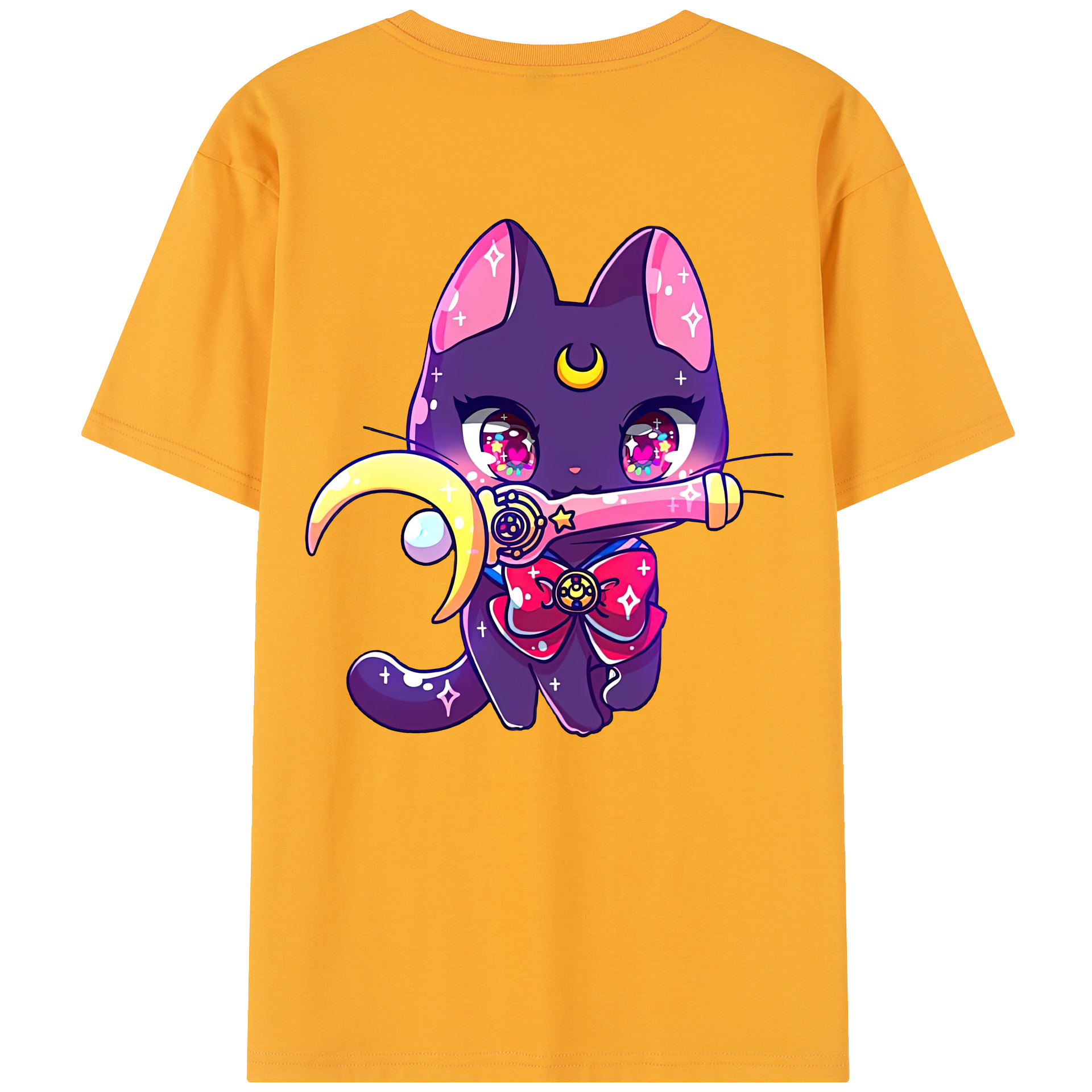 （画像用） 美少女戦士セーラームーン Sailor Moon 綿100％半袖Tシャツ（背面プリント）