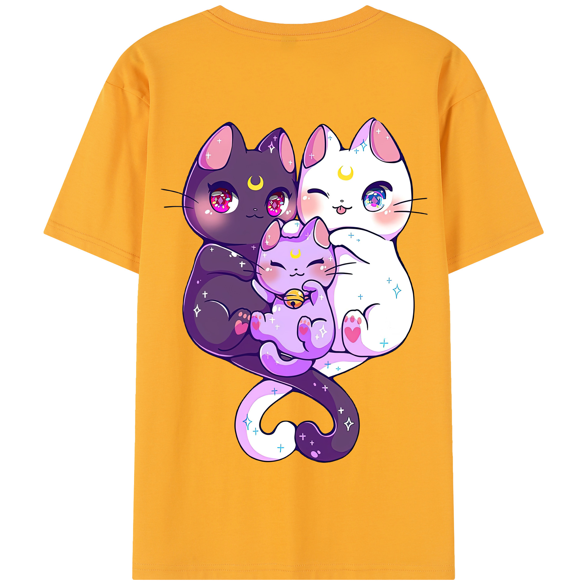 （画像用） 美少女戦士セーラームーン Sailor Moon 綿100％半袖Tシャツ（背面プリント）