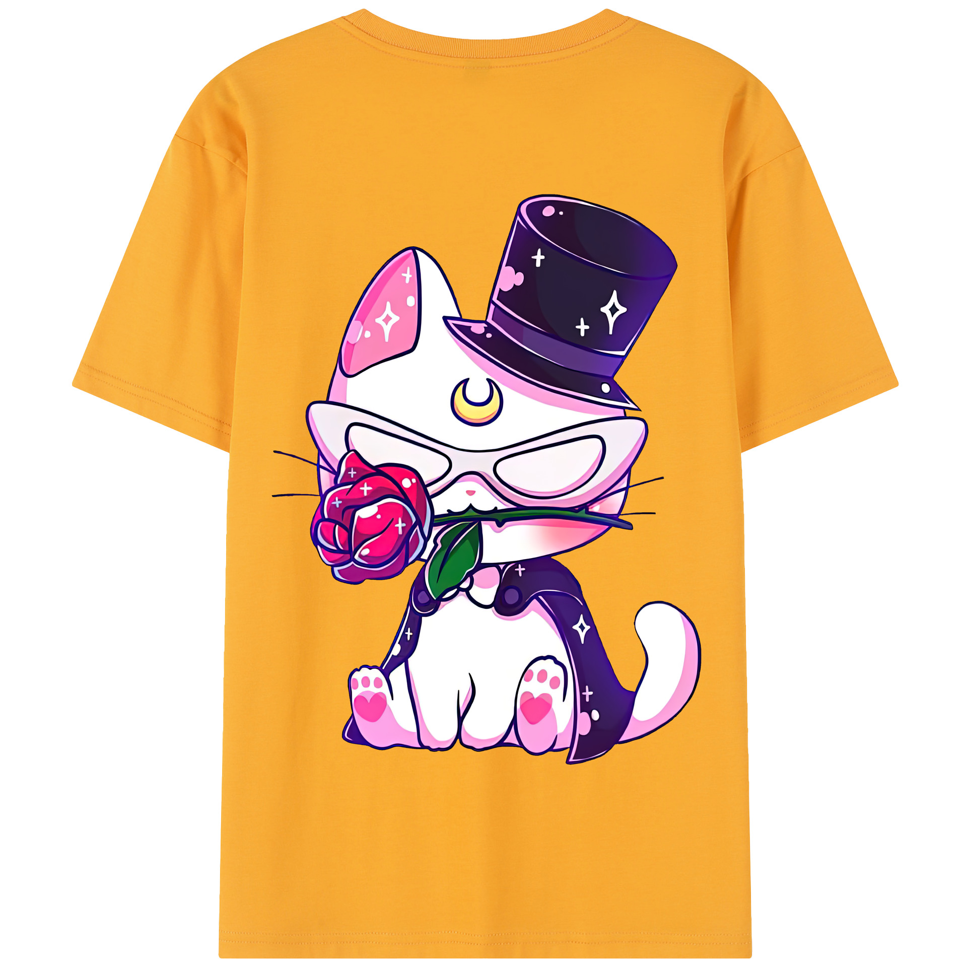 （画像用） 美少女戦士セーラームーン Sailor Moon 綿100％半袖Tシャツ（背面プリント）