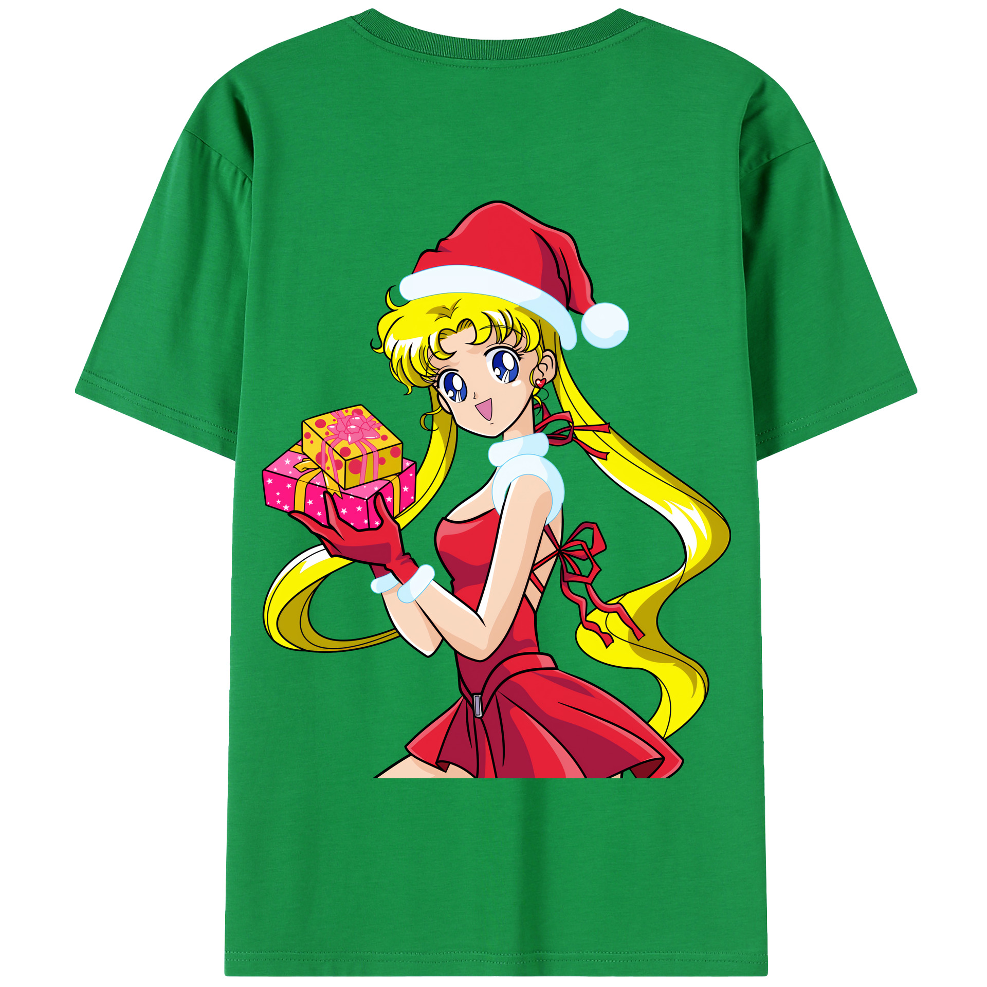 （画像用） 美少女戦士セーラームーン 月野 うさぎ つきの うさぎ Sailor Moon Tsukino Usagi 綿100％半袖Tシャツ（背面プリント）