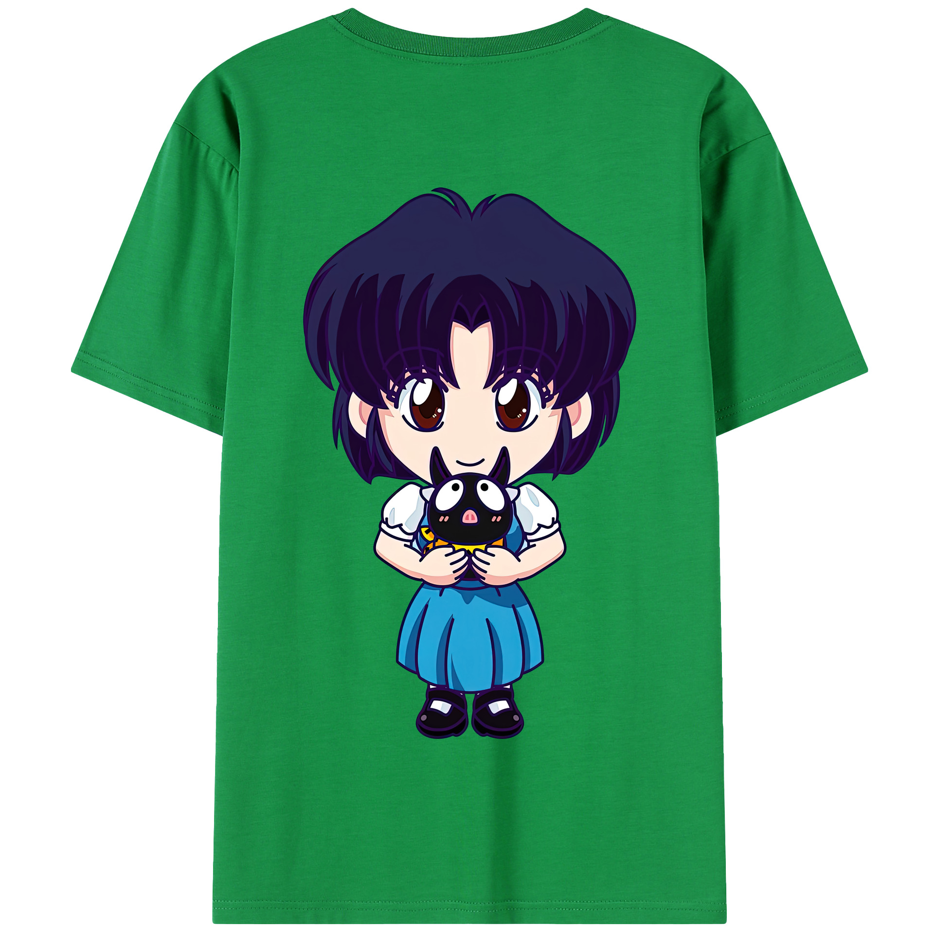 （画像用） 美少女戦士セーラームーン 水野 亜美 みずの あみ Sailor Moon Mizuno Ami 綿100％半袖Tシャツ（背面プリント）