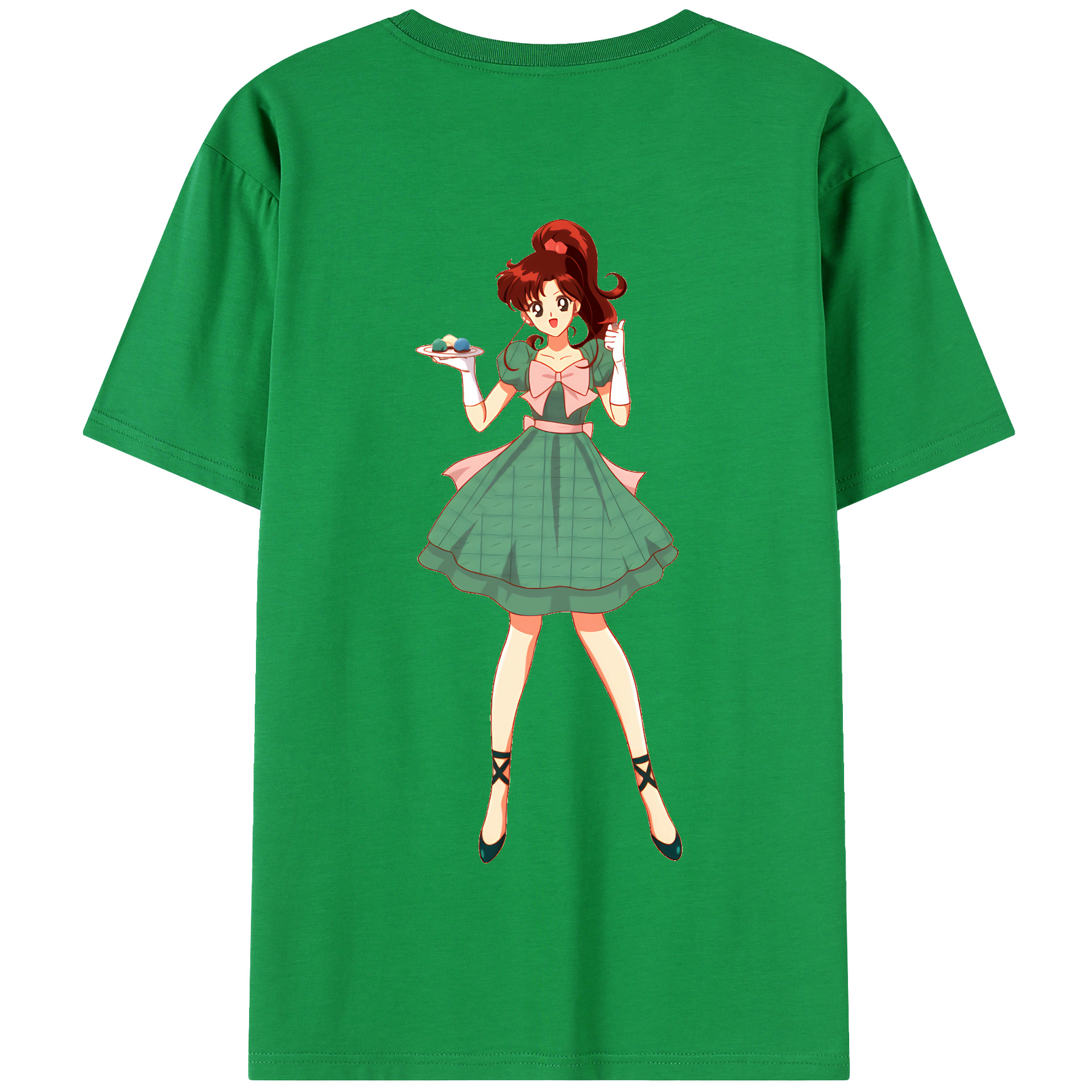（画像用） 美少女戦士セーラームーン 木野 まこと きの まこと Sailor Moon Kino Makoto （セーラージュピター；Sailor Jupiter） 綿100％半袖Tシャツ（背面プリント）