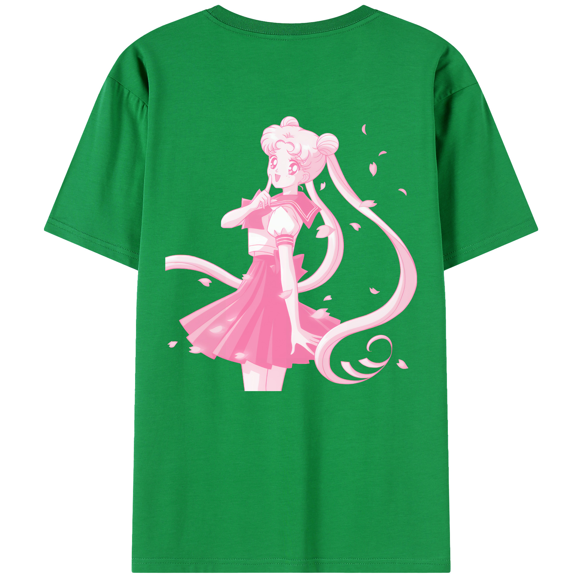 （画像用） 美少女戦士セーラームーン 愛野 美奈子 あいの みなこ Sailor Moon Aino Minako 綿100％半袖Tシャツ（背面プリント）