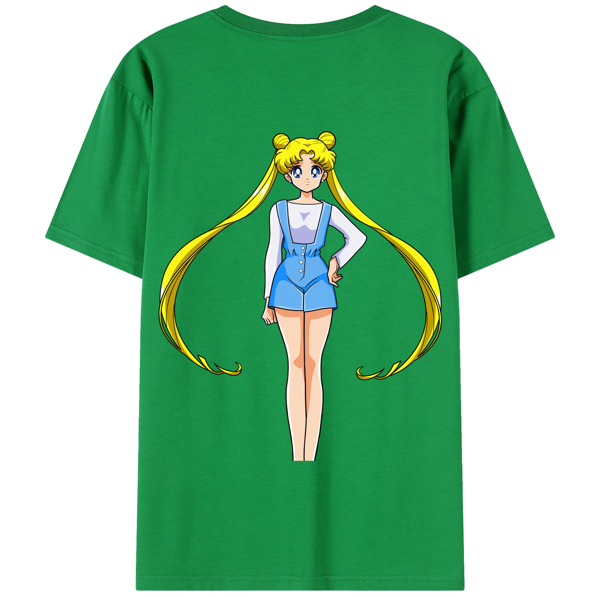 （画像用） 美少女戦士セーラームーン 愛野 美奈子 あいの みなこ Sailor Moon Aino Minako 綿100％半袖Tシャツ（背面プリント）