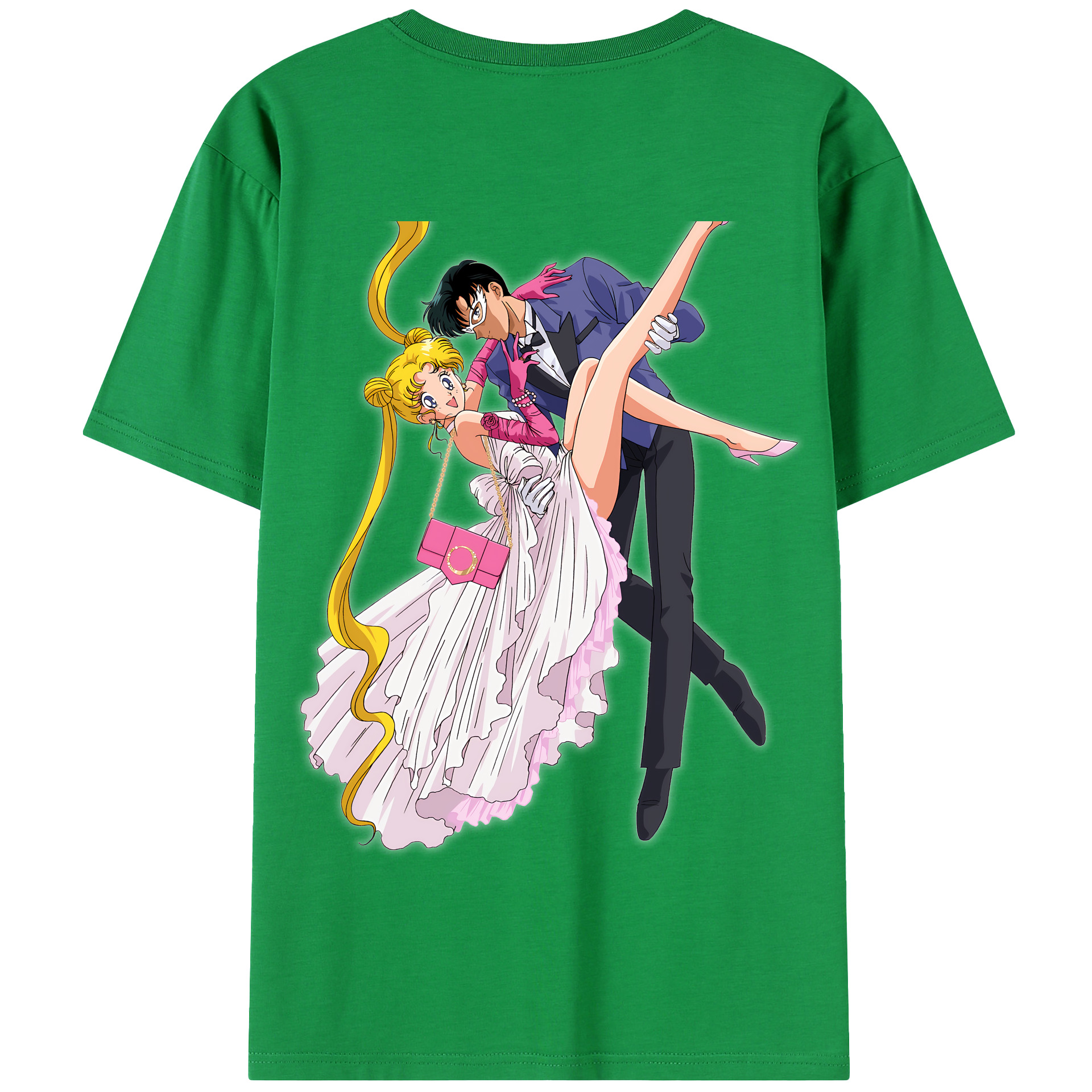（画像用） 美少女戦士セーラームーン 愛野 美奈子 あいの みなこ Sailor Moon Aino Minako 綿100％半袖Tシャツ（背面プリント）