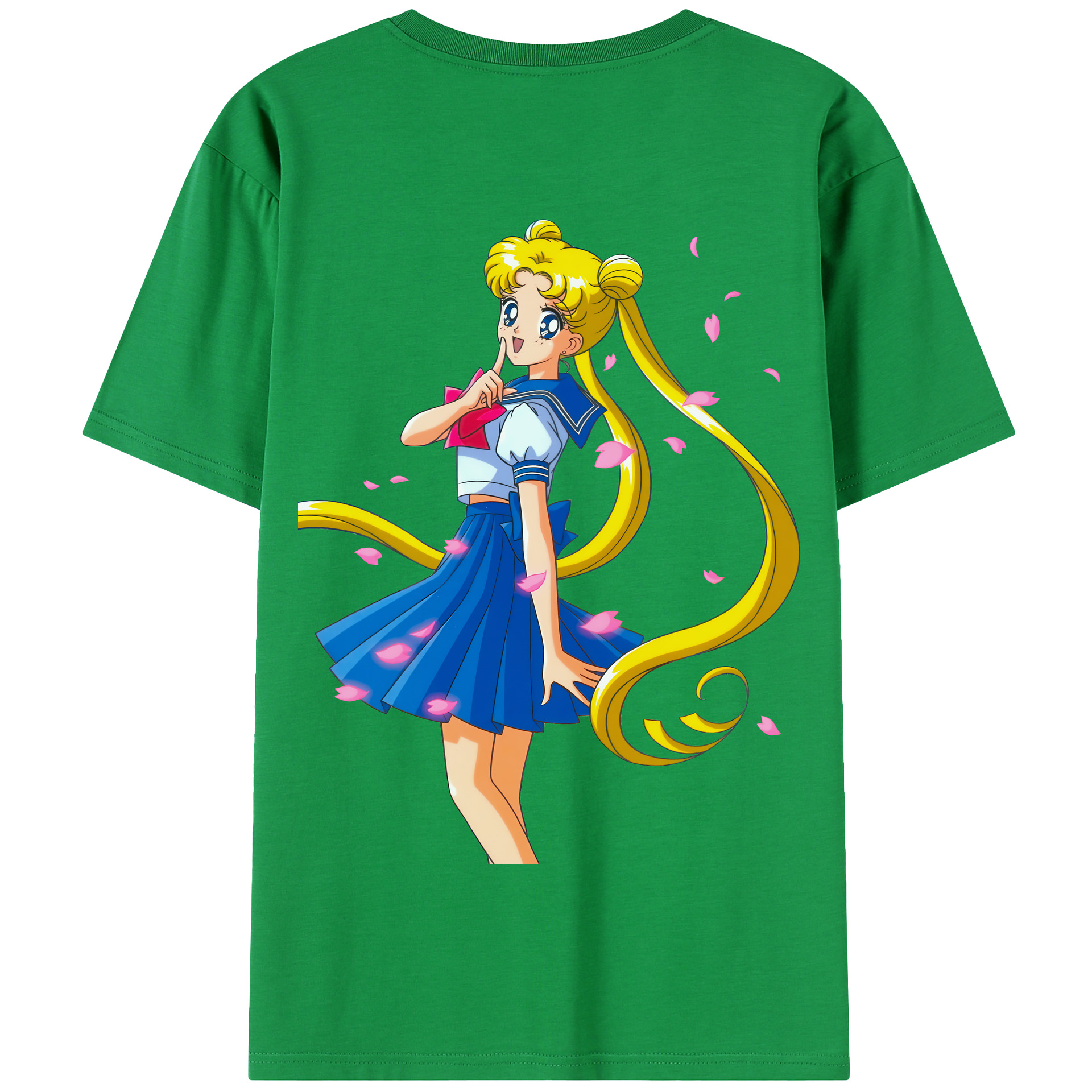 （画像用） 美少女戦士セーラームーン 愛野 美奈子 あいの みなこ Sailor Moon Aino Minako 綿100％半袖Tシャツ（背面プリント）