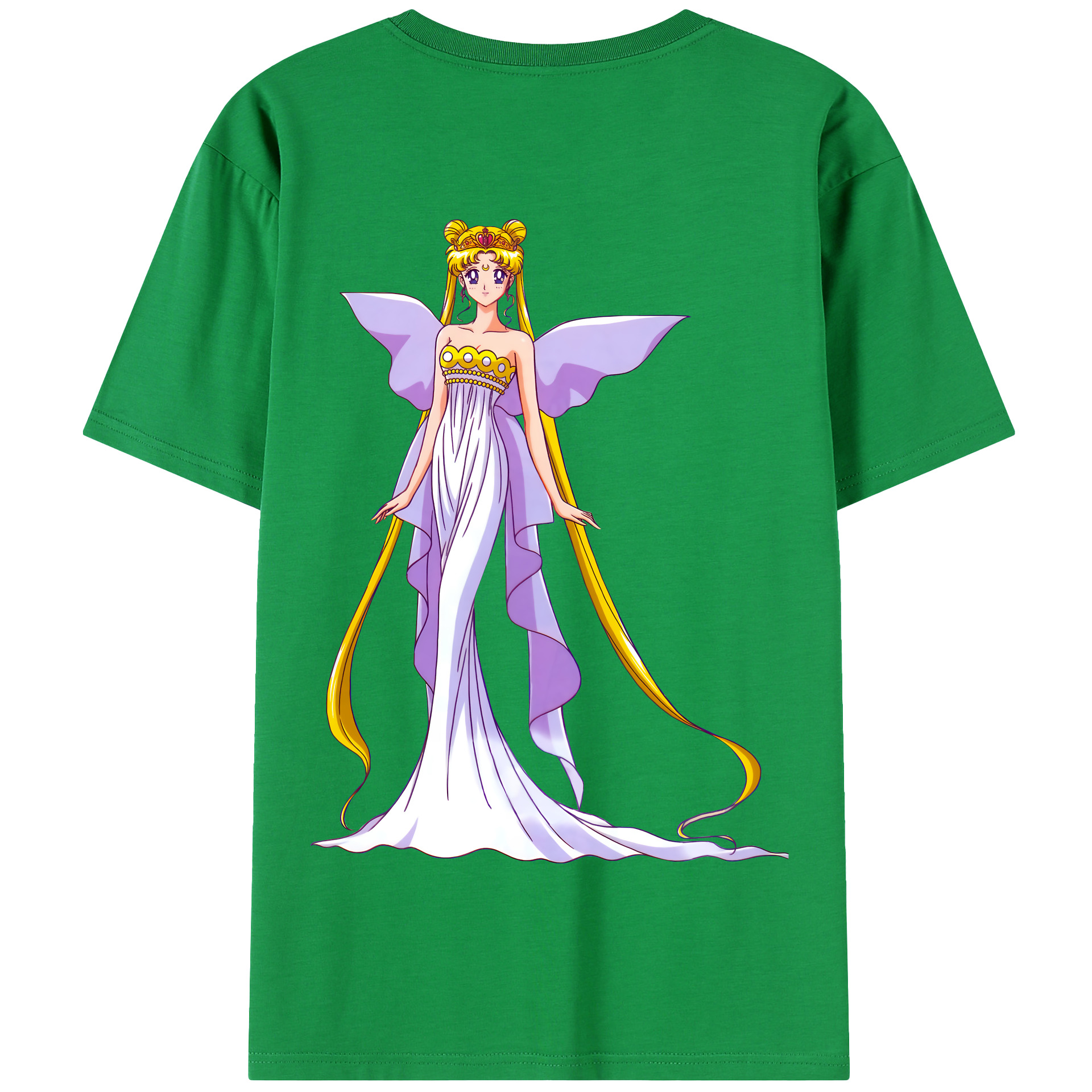 （画像用） 美少女戦士セーラームーン 愛野 美奈子 あいの みなこ Sailor Moon Aino Minako 綿100％半袖Tシャツ（背面プリント）