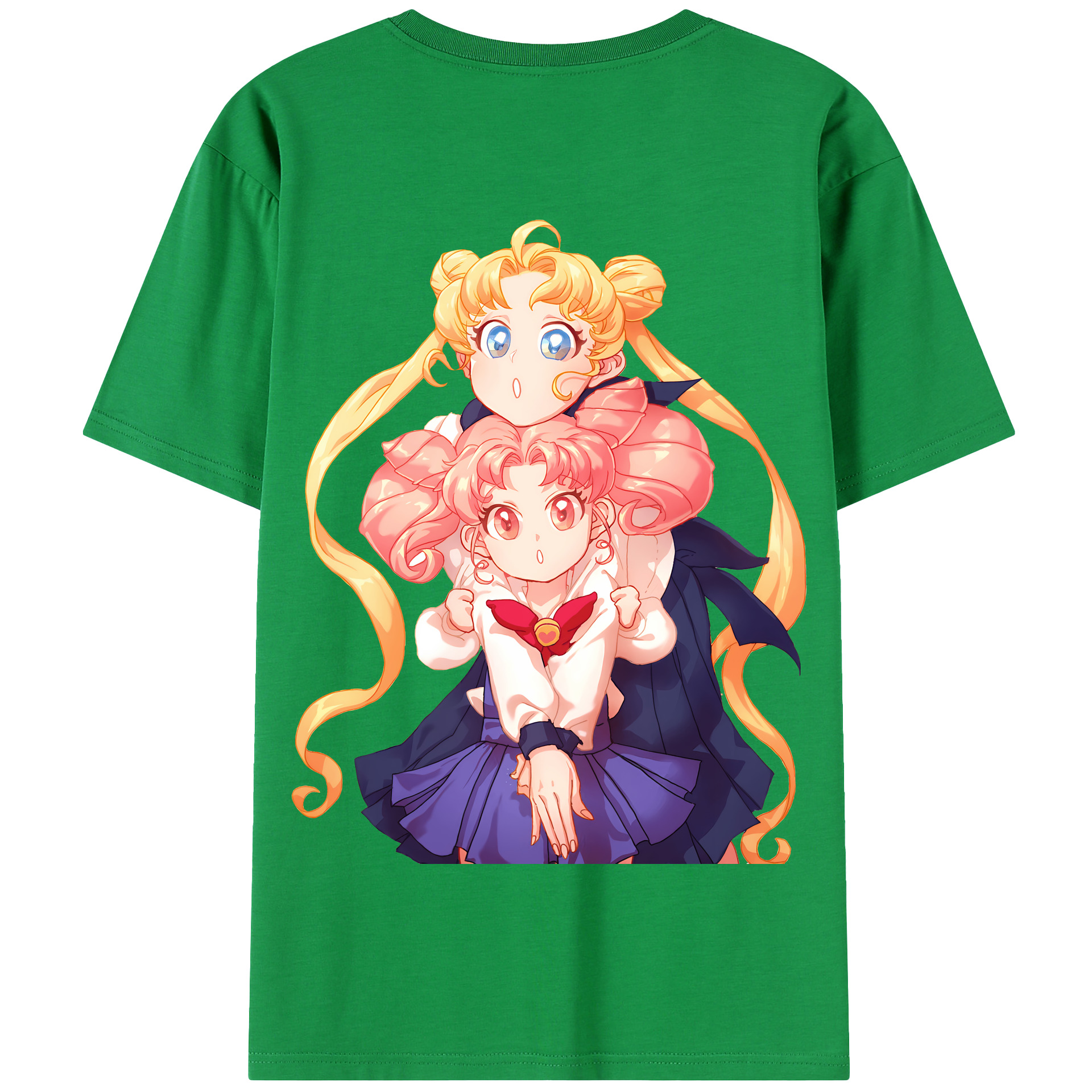 （画像用） 美少女戦士セーラームーン 愛野 美奈子 あいの みなこ Sailor Moon Aino Minako 綿100％半袖Tシャツ（背面プリント）